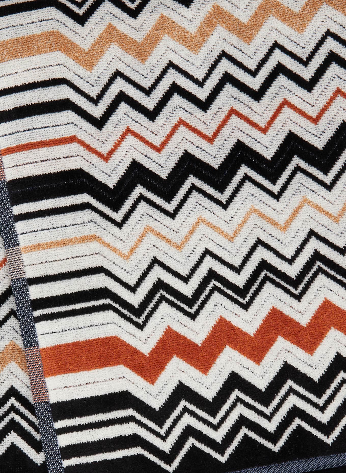 MISSONI Home Ręcznik kąpielowy BERNARD: CZARNY / JASNOBRĄZOWY / POMARAŃCZOWY