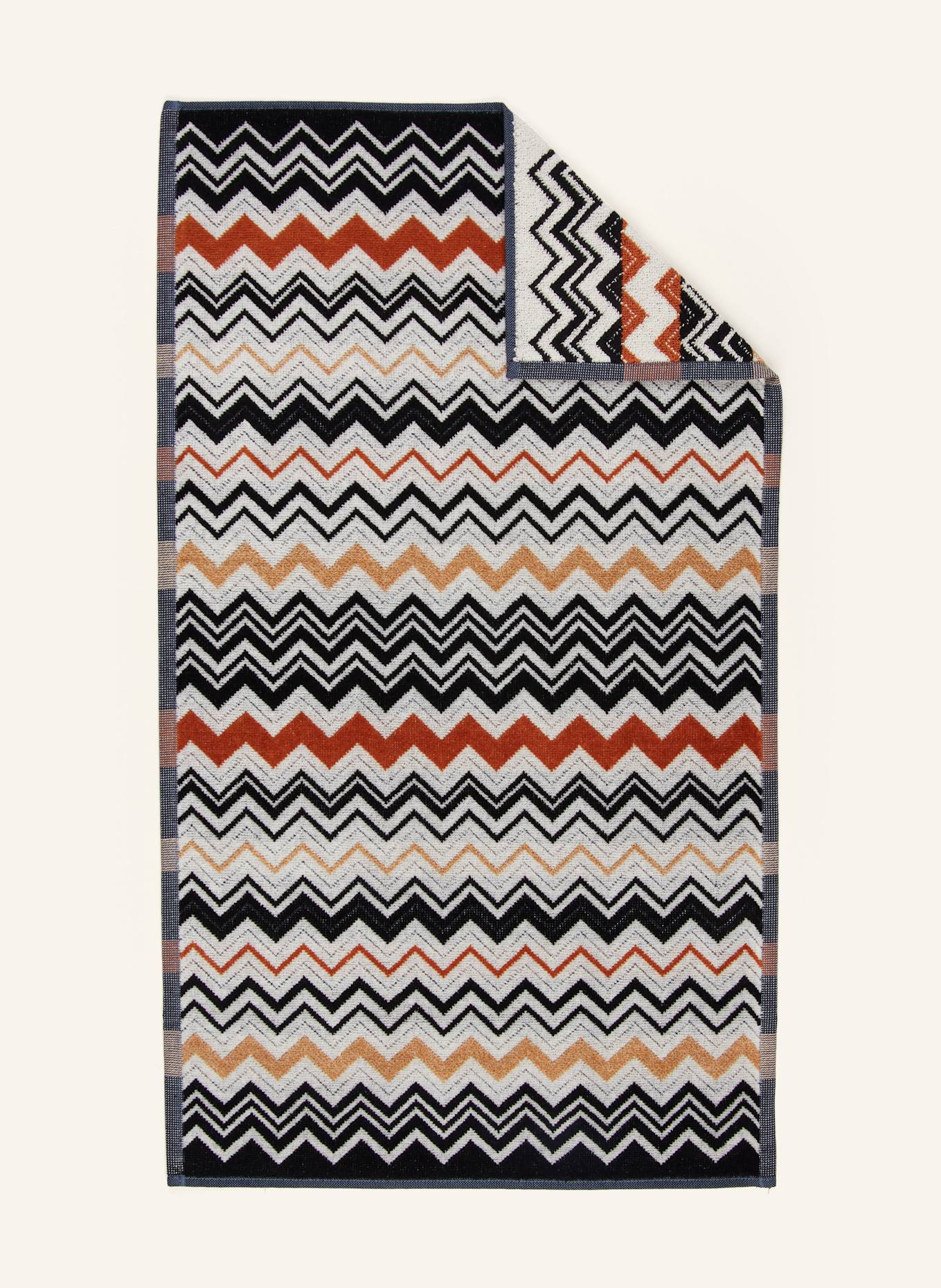 MISSONI Home Ręcznik BERNARD: CZARNY / BIAŁY / BRĄZOWY