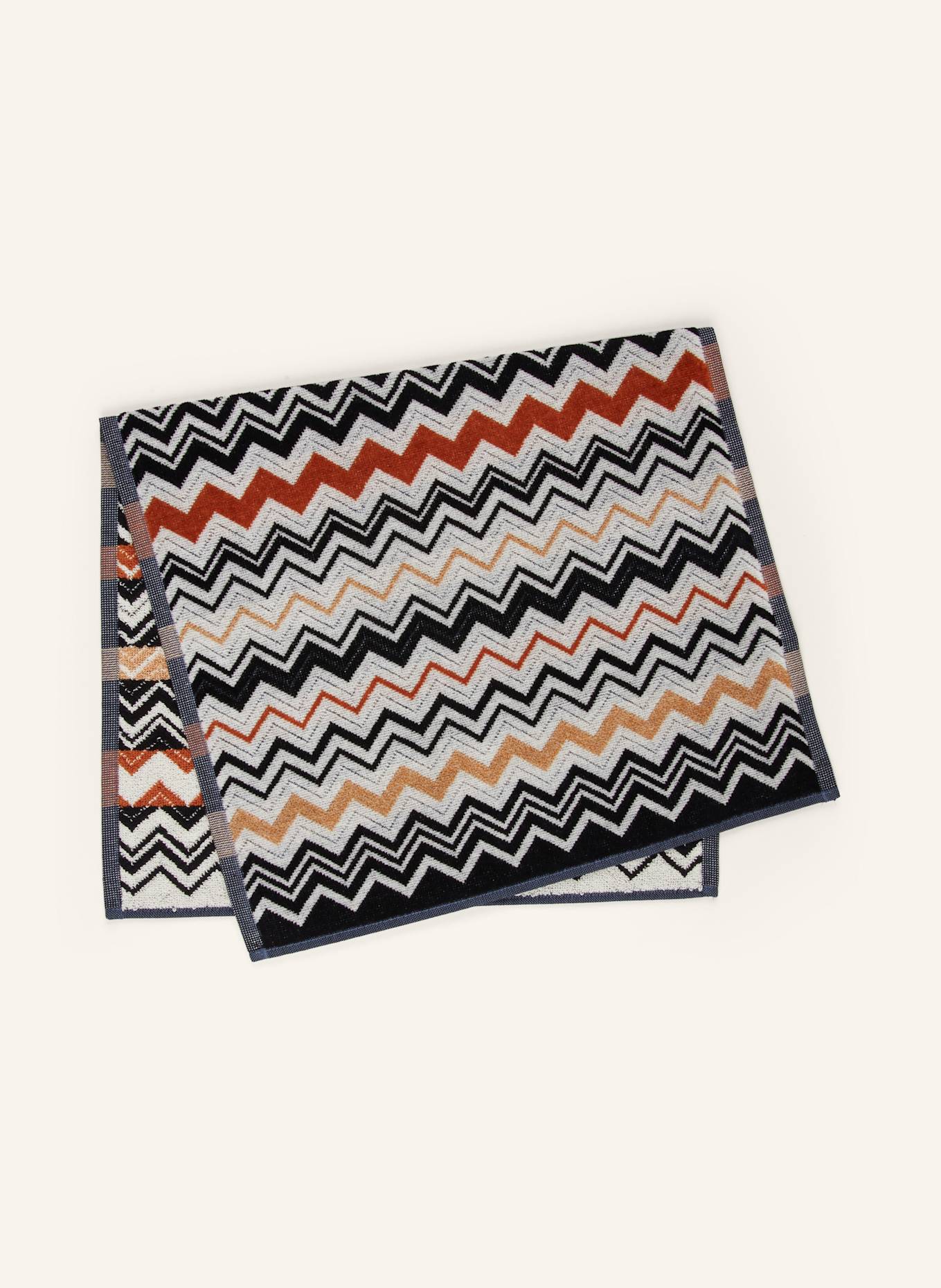 MISSONI Home Ręcznik BERNARD: CZARNY / BIAŁY / BRĄZOWY
