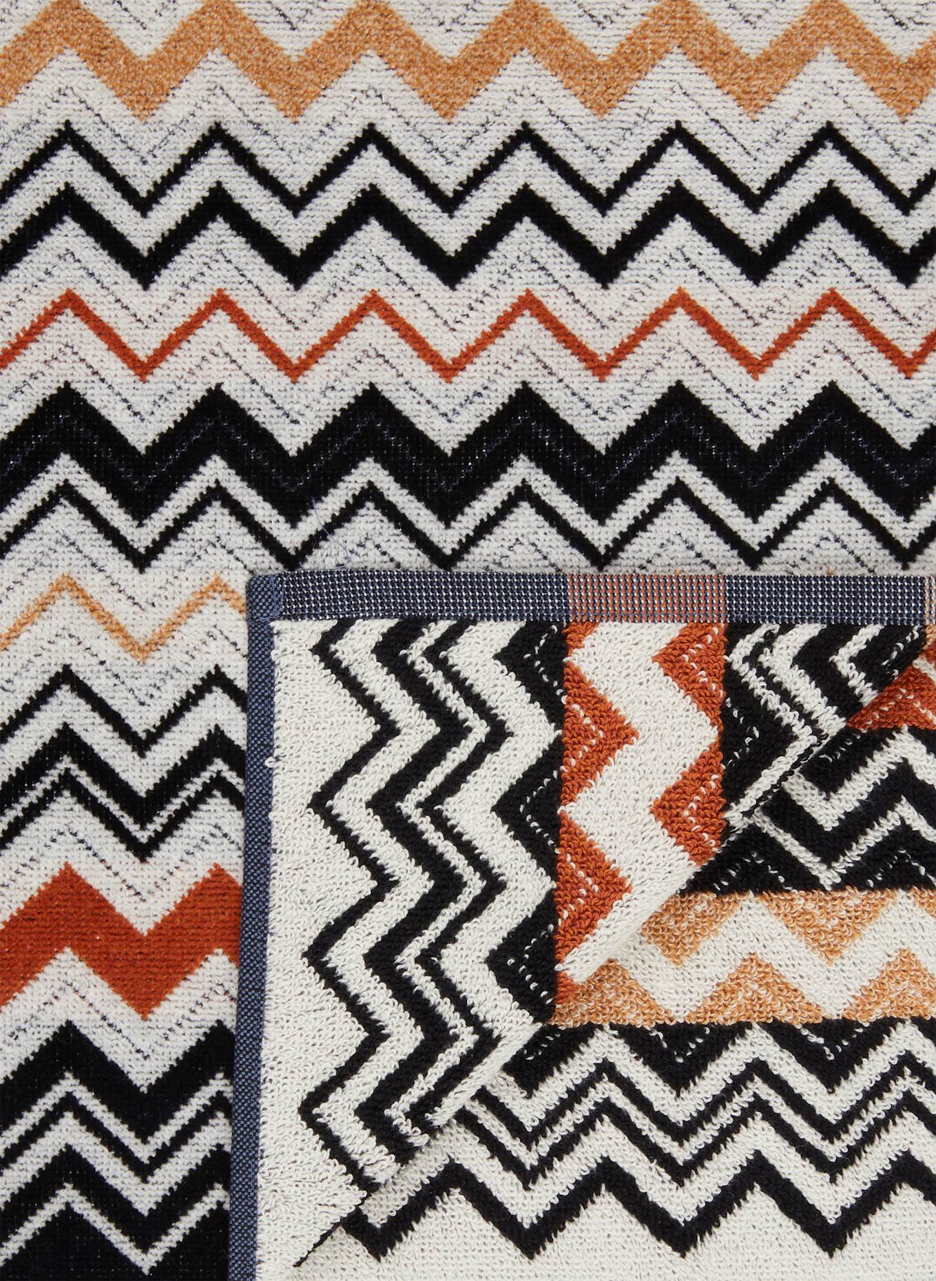 MISSONI Home Ręcznik BERNARD: CZARNY / BIAŁY / BRĄZOWY