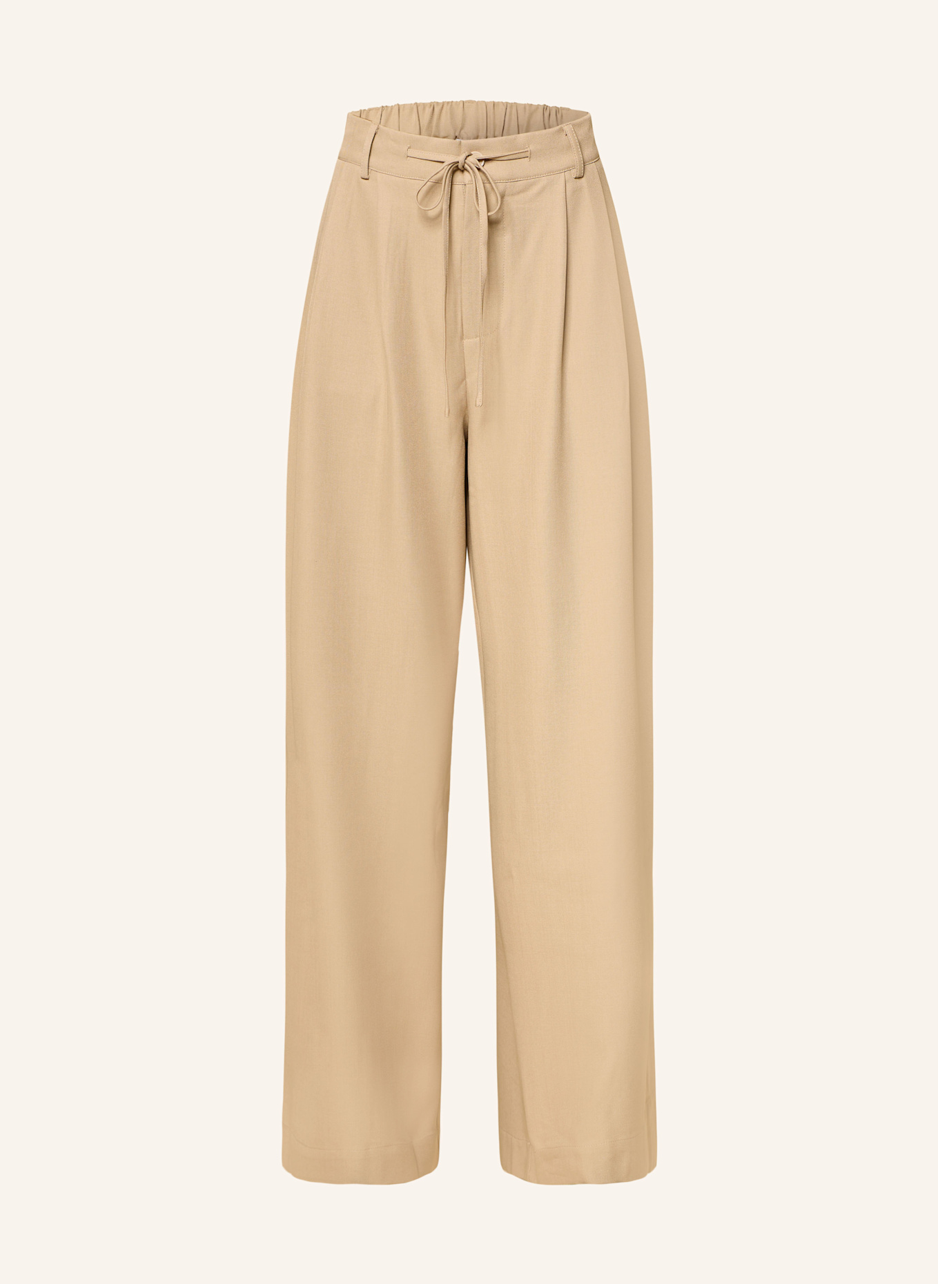 MRS & HUGS Wide leg trousers: LIGHT BROWN