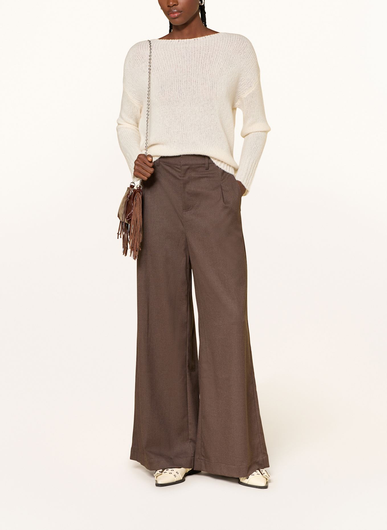 MRS & HUGS Marlenehose: DUNKELBRAUN