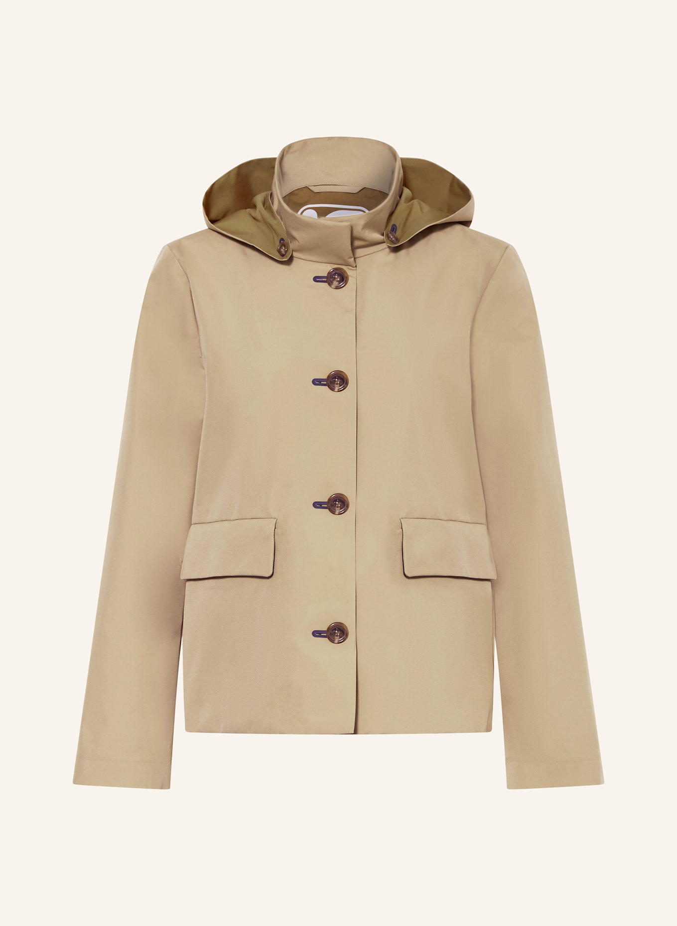 LUISA CERANO Bunda s odnímatelnou kapucí: KHAKI