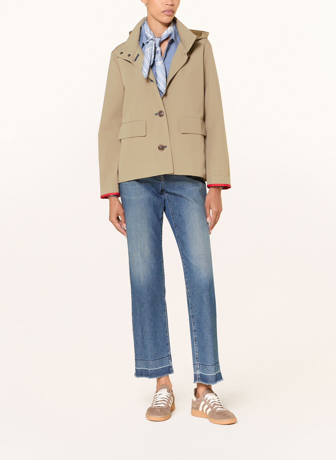 LUISA CERANO Bunda s odnímatelnou kapucí: KHAKI