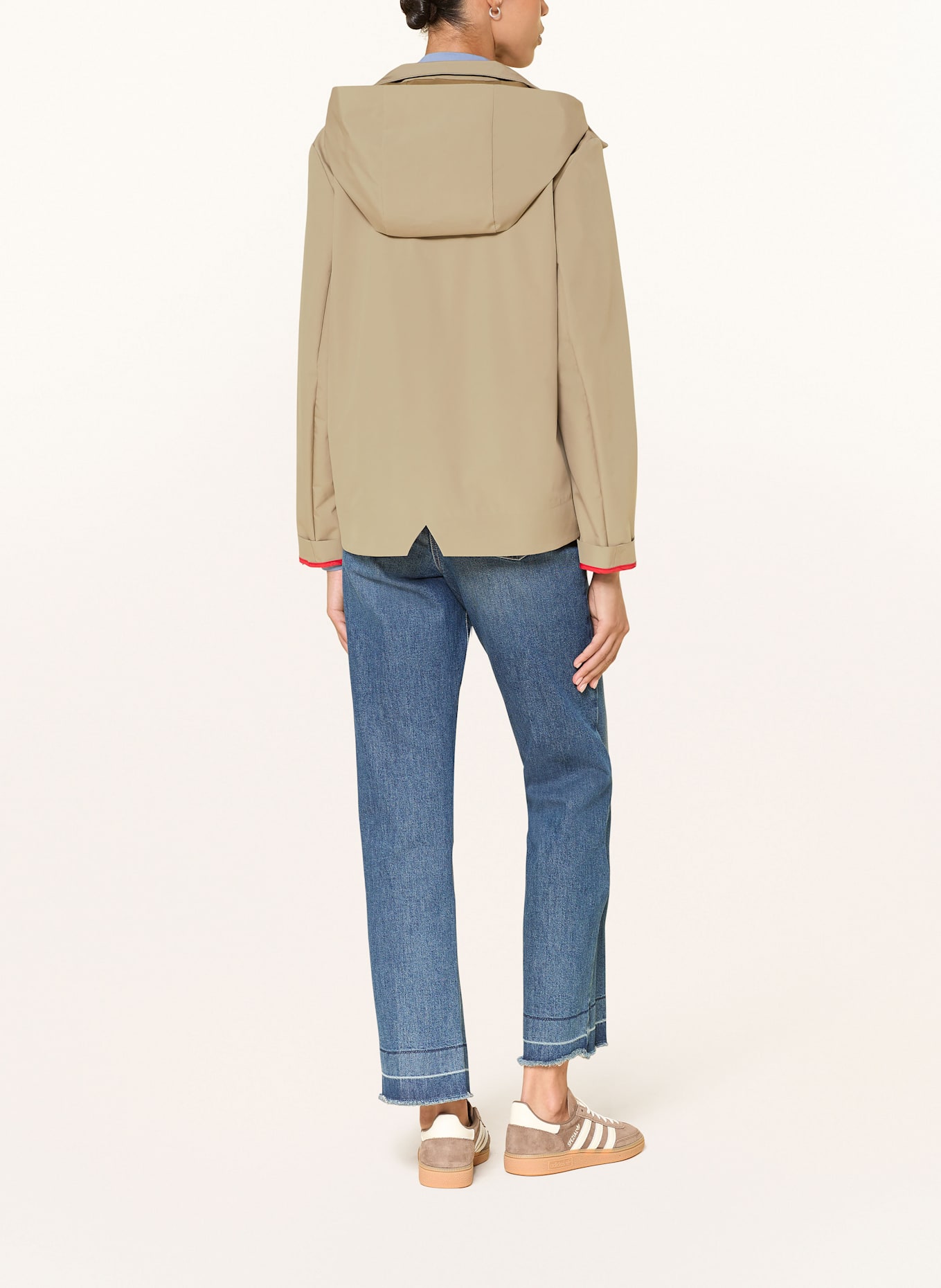 LUISA CERANO Bunda s odnímatelnou kapucí: KHAKI