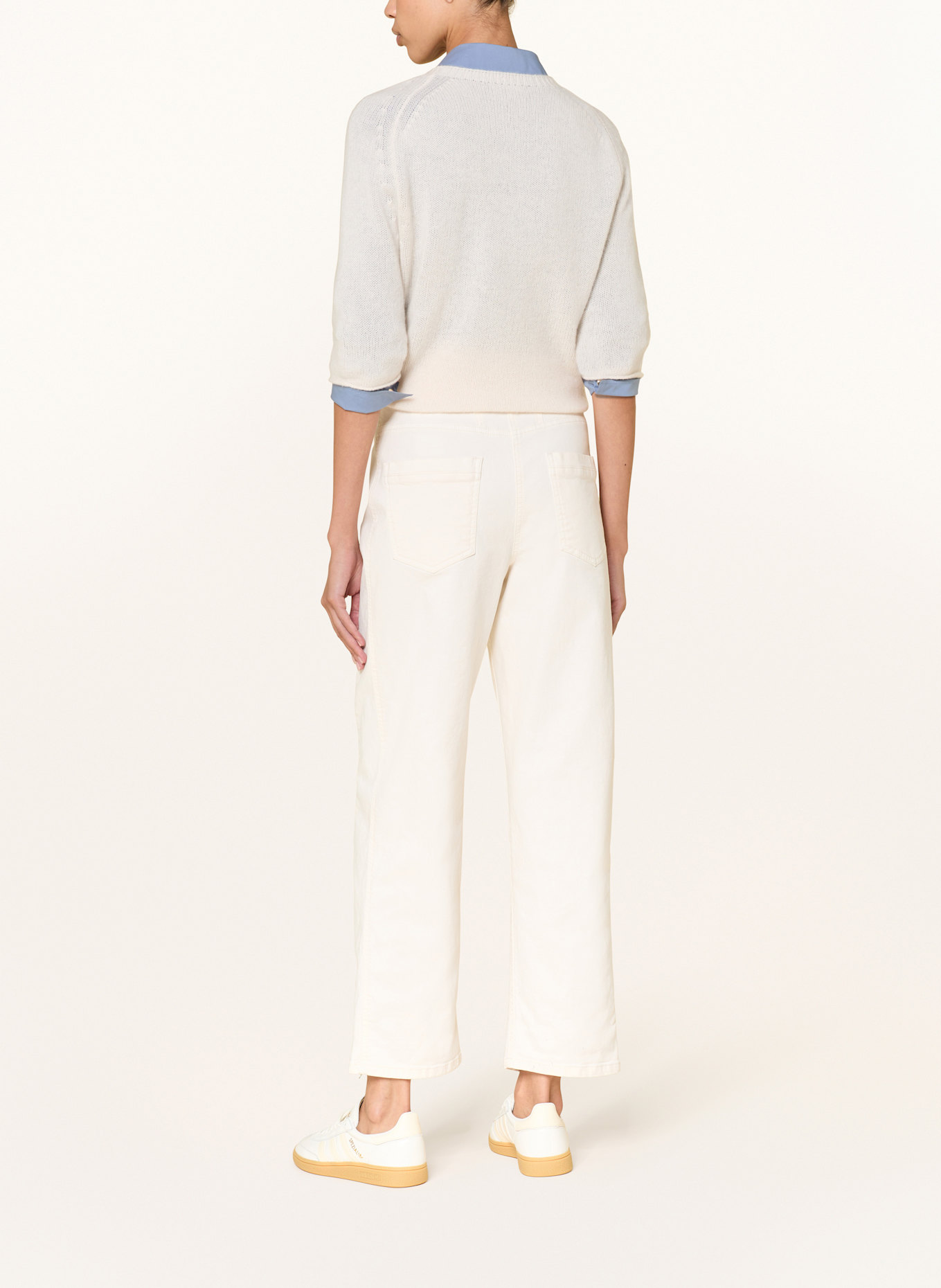 LUISA CERANO Barrel džíny: 105 cream