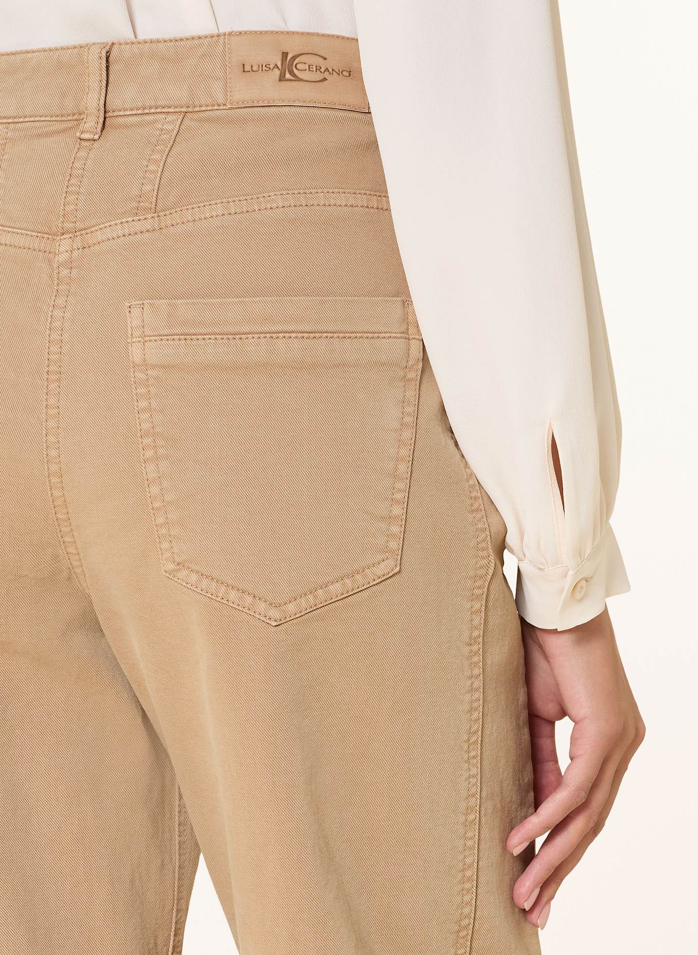 LUISA CERANO Barrel Jeans: 7452 golden caramel