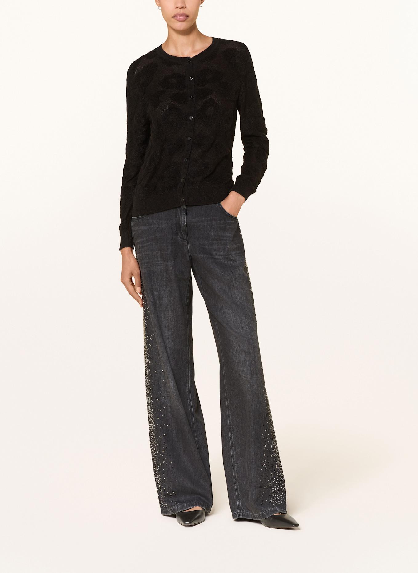 LUISA CERANO Strickjacke: SCHWARZ