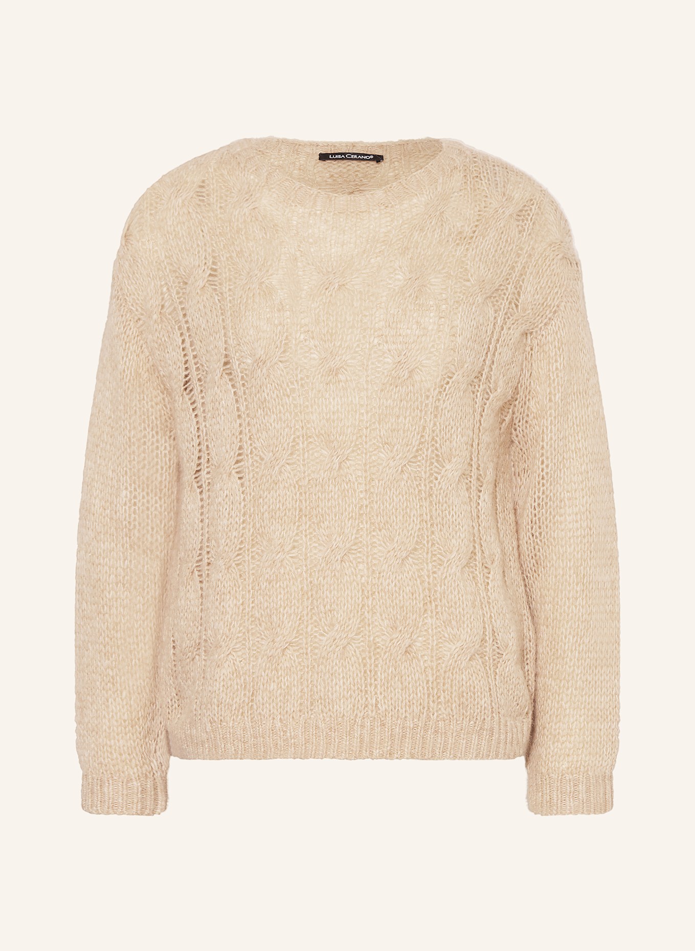 LUISA CERANO Pullover: BEIGE