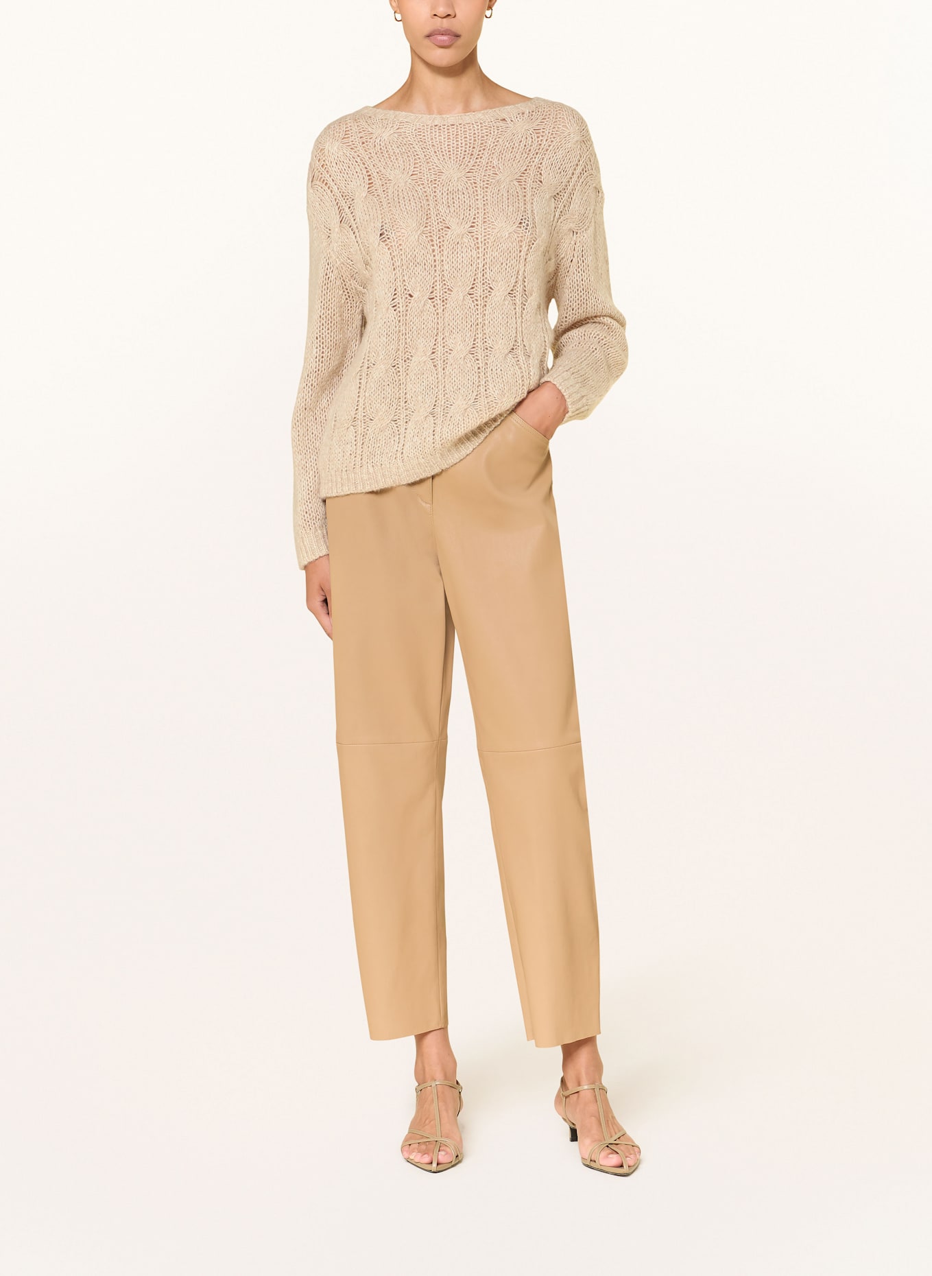 LUISA CERANO Pullover: BEIGE