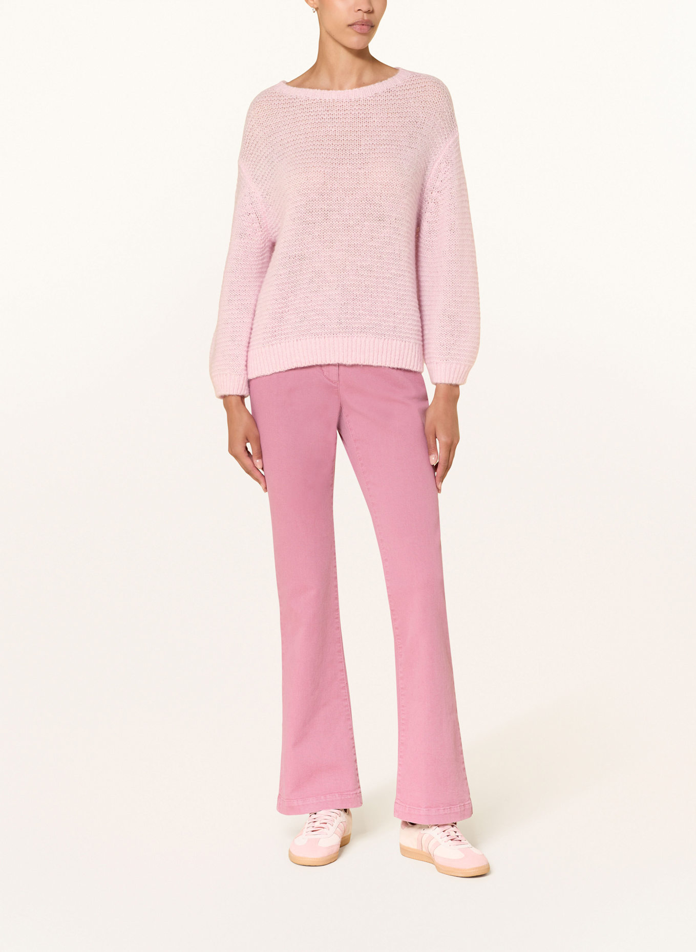 LUISA CERANO Pullover mit Alpaka: HELLROSA