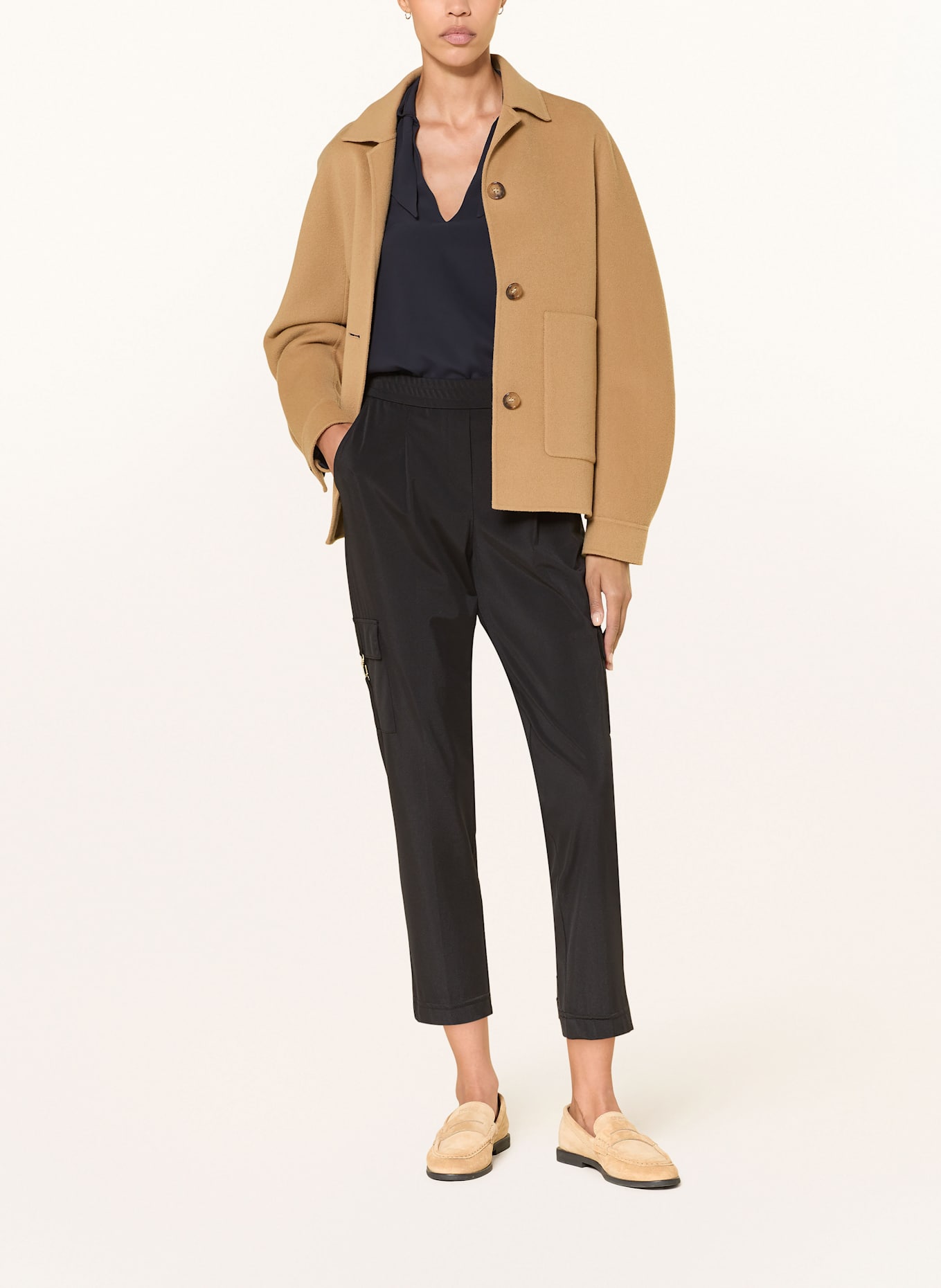 LUISA CERANO Cargohose: SCHWARZ