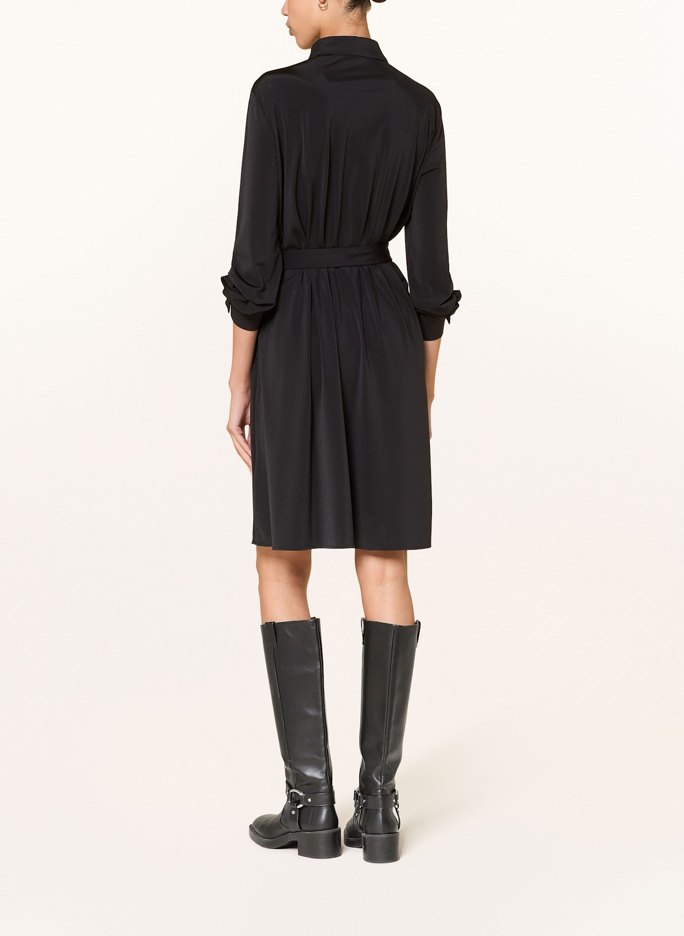 LUISA CERANO Hemdblusenkleid: SCHWARZ