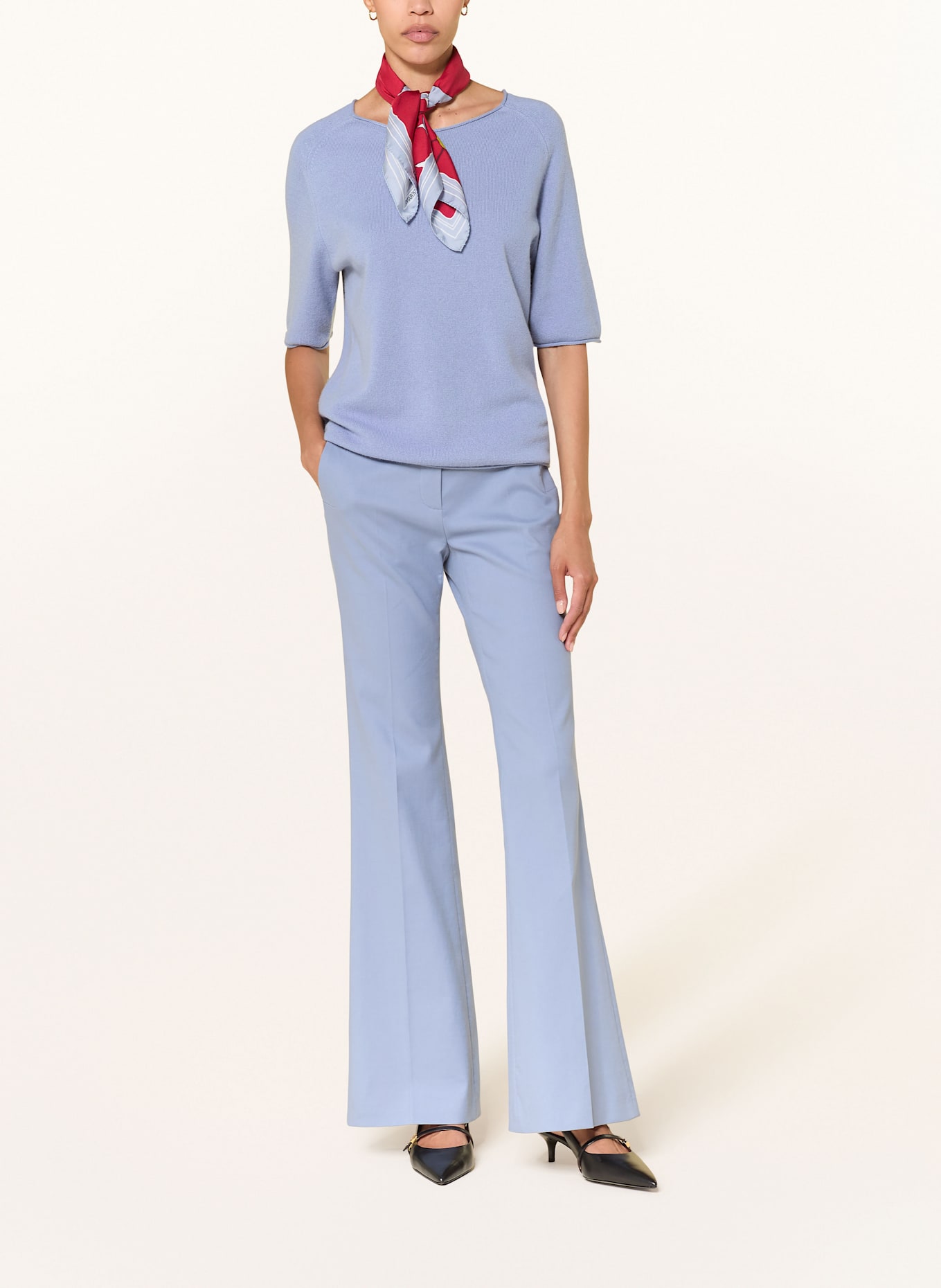 LUISA CERANO Strickshirt: BLAUGRAU