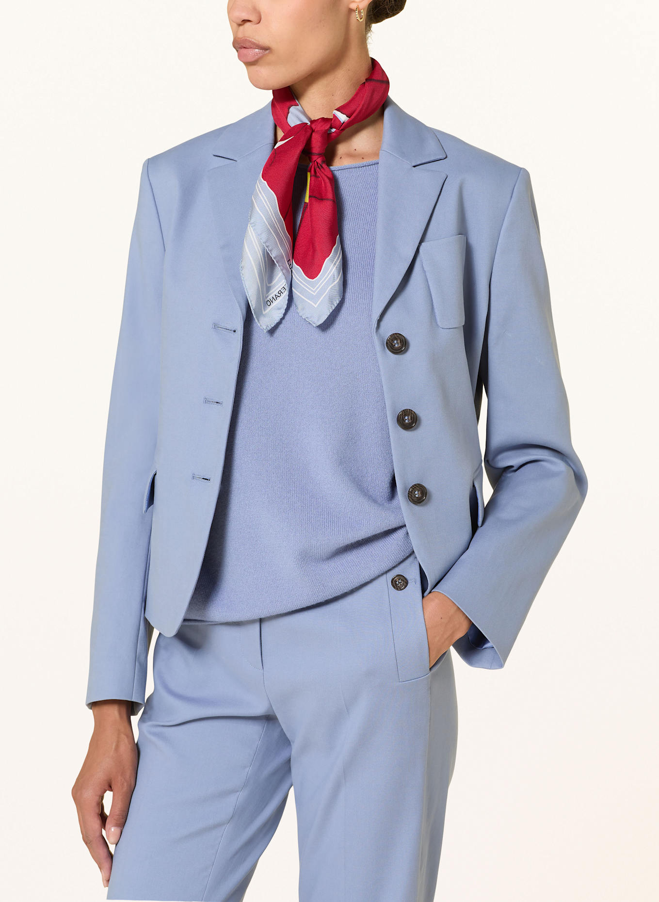 LUISA CERANO Strickshirt: BLAUGRAU