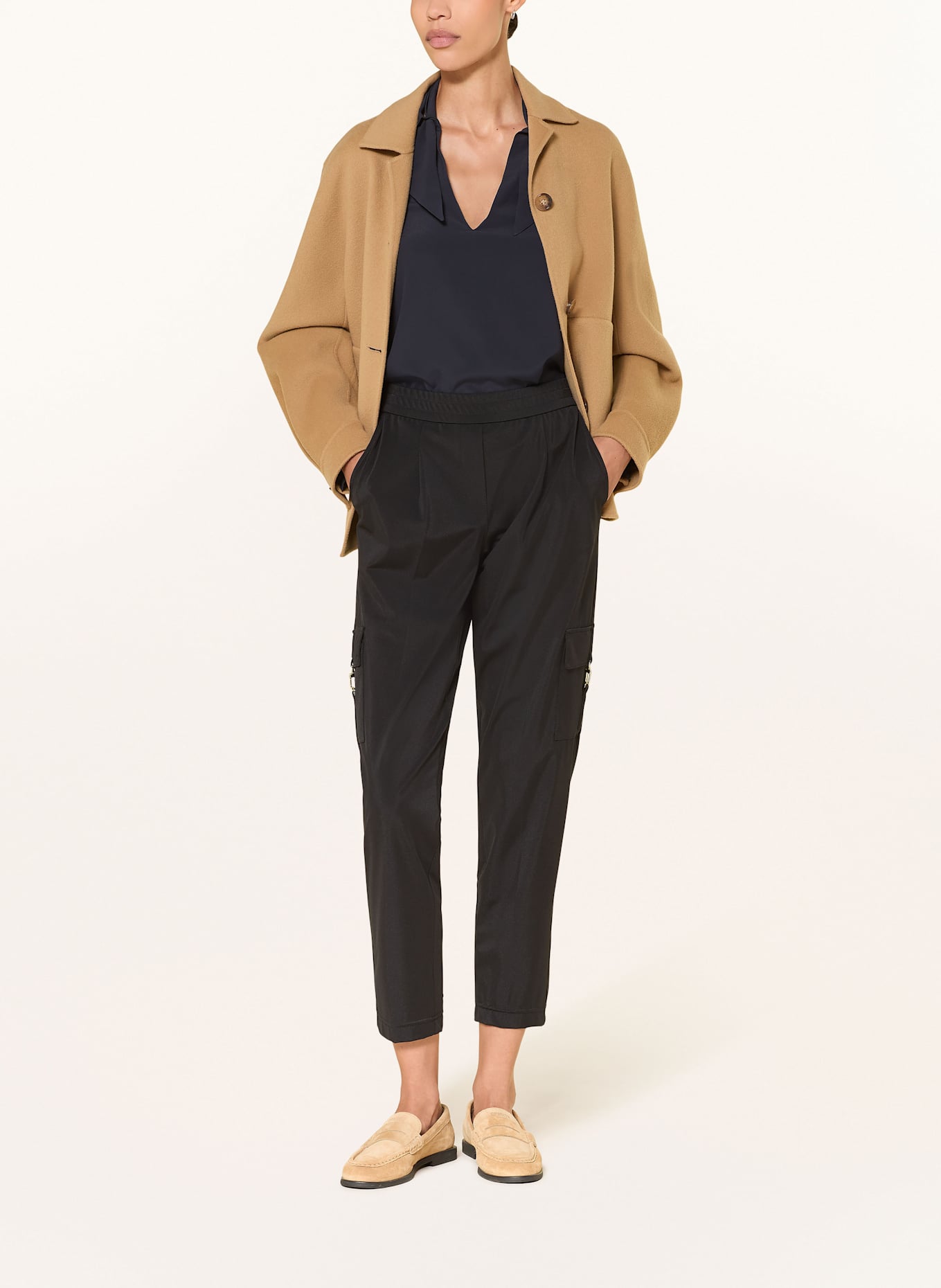 LUISA CERANO Bluzka z jedwabiu: GRANATOWY