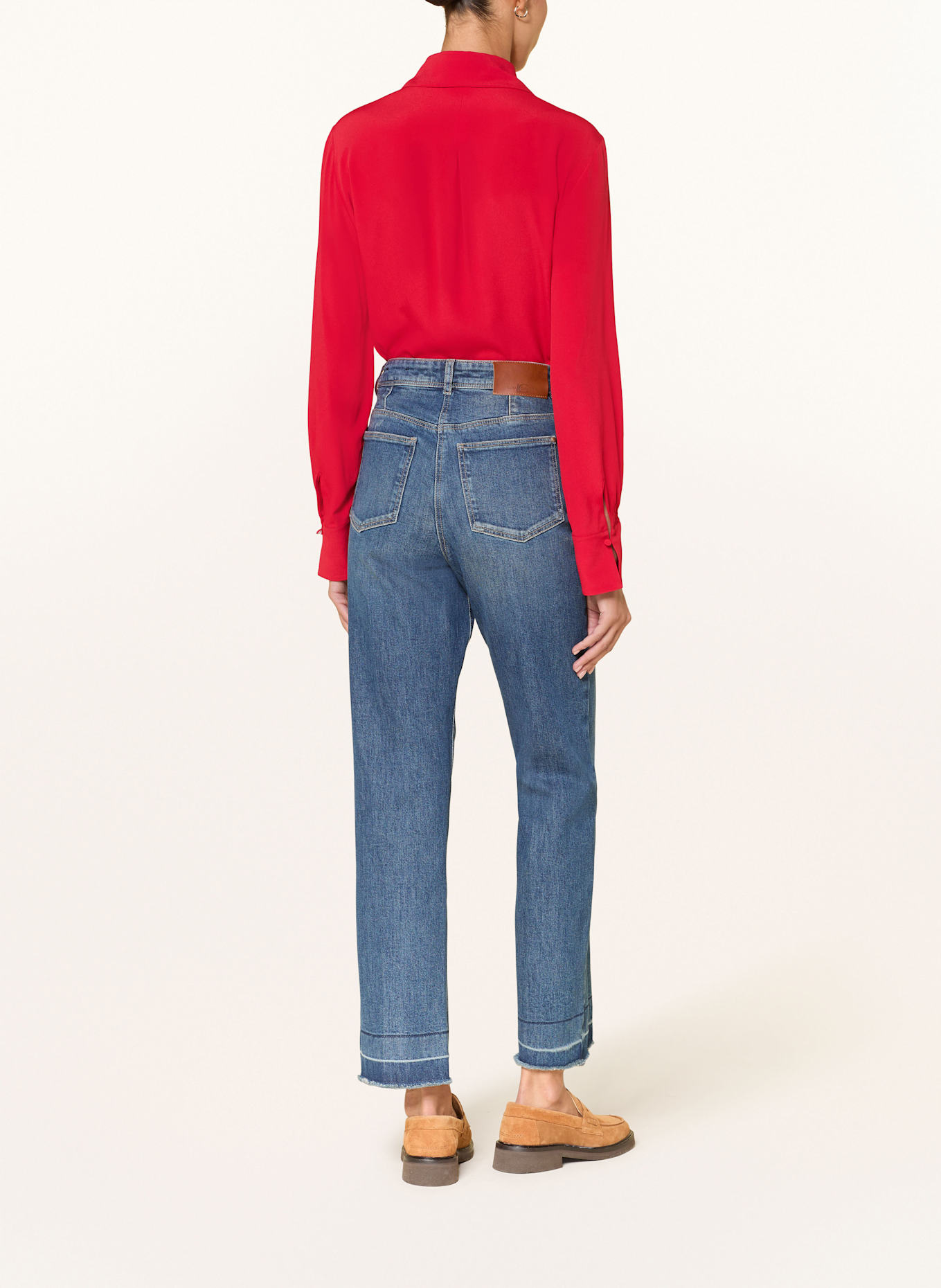 LUISA CERANO Blusenshirt mit Seide: ROT