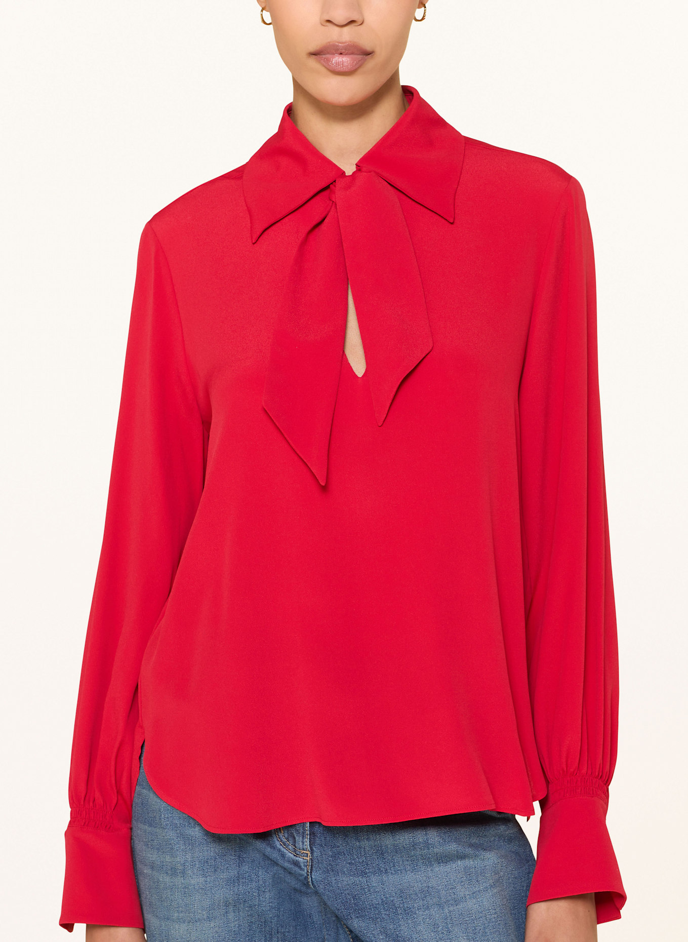 LUISA CERANO Blusenshirt mit Seide: ROT