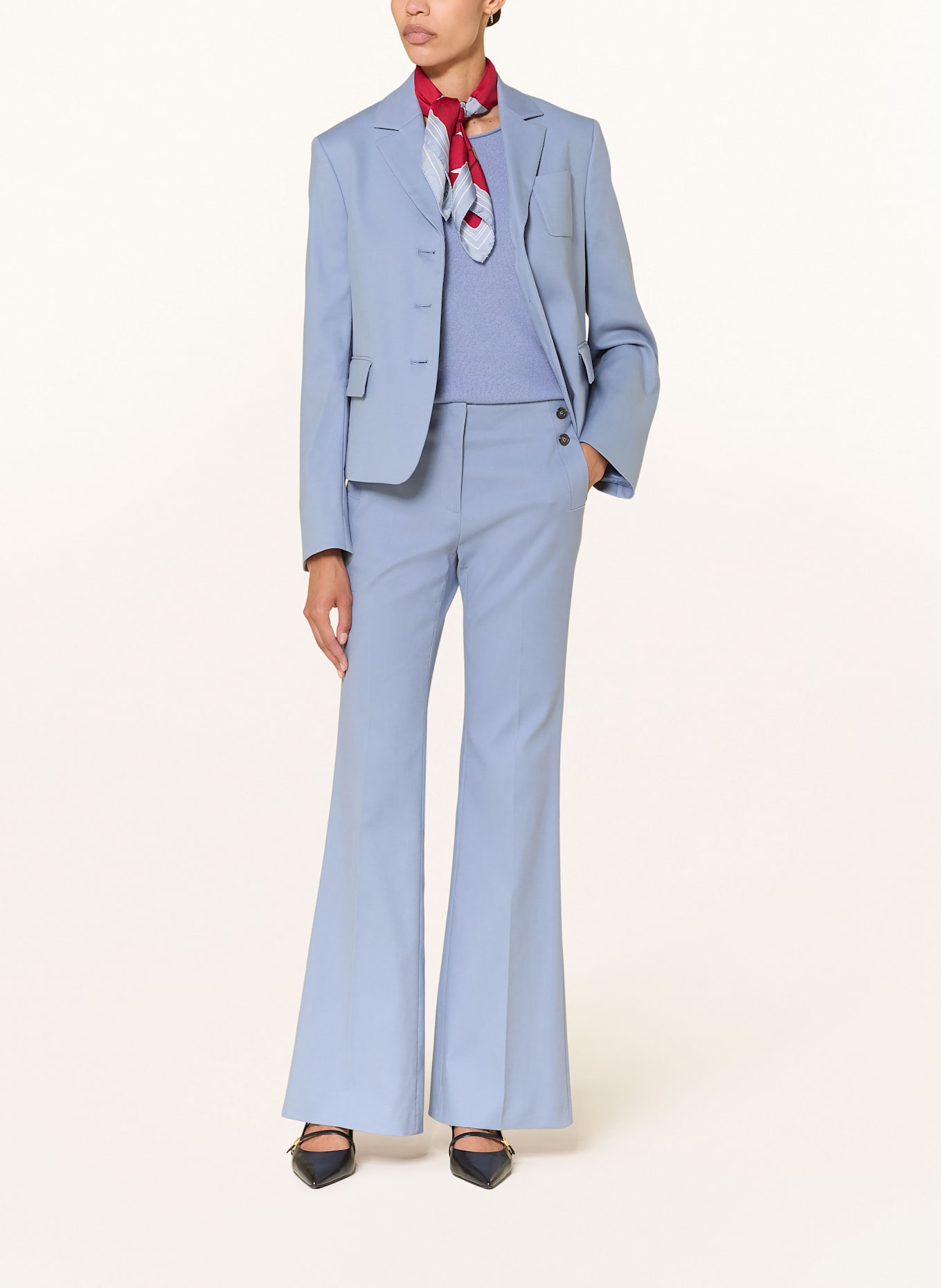 LUISA CERANO Bootcut-Hose: BLAUGRAU