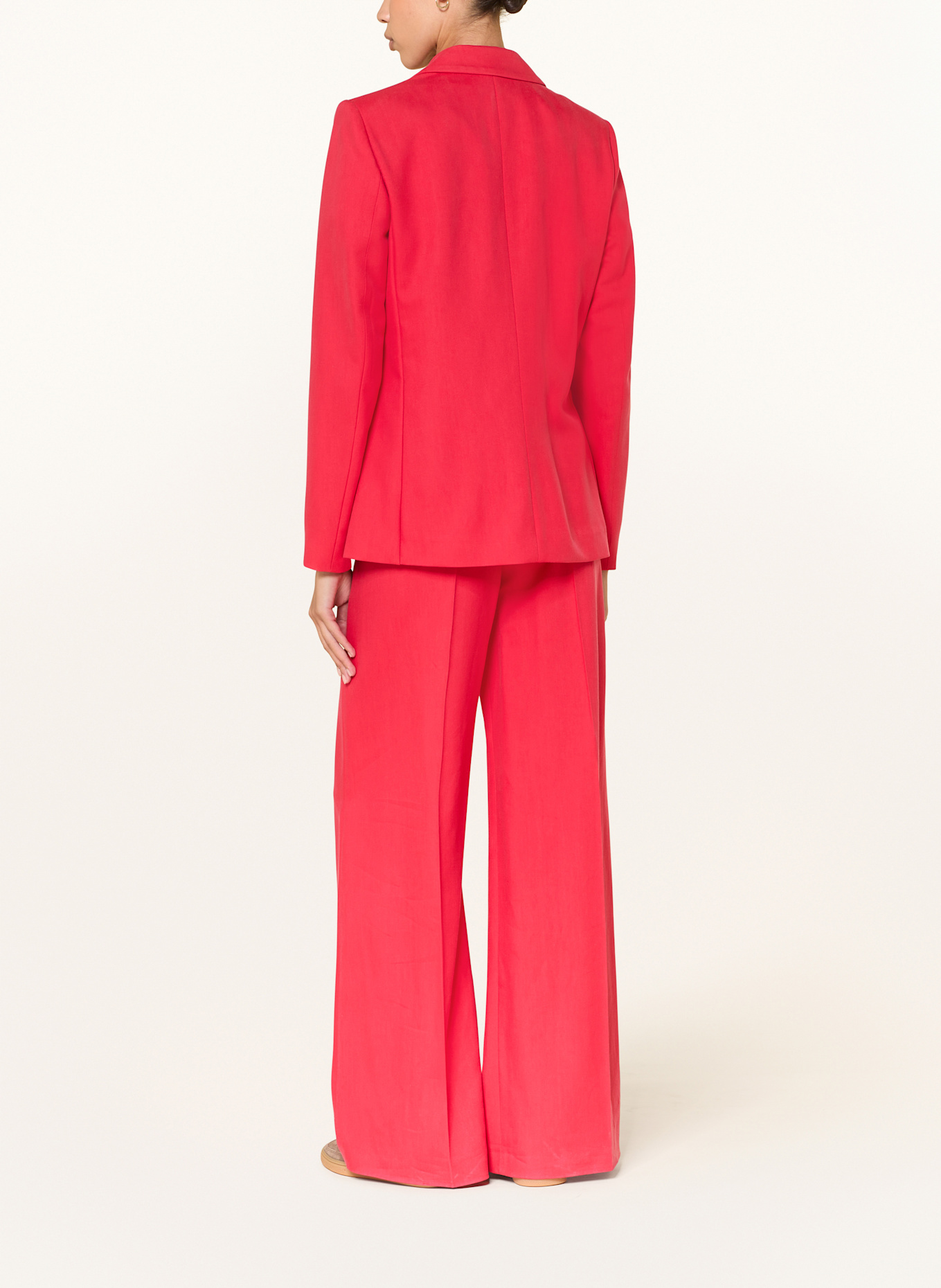 LUISA CERANO Wide leg trousers: RED