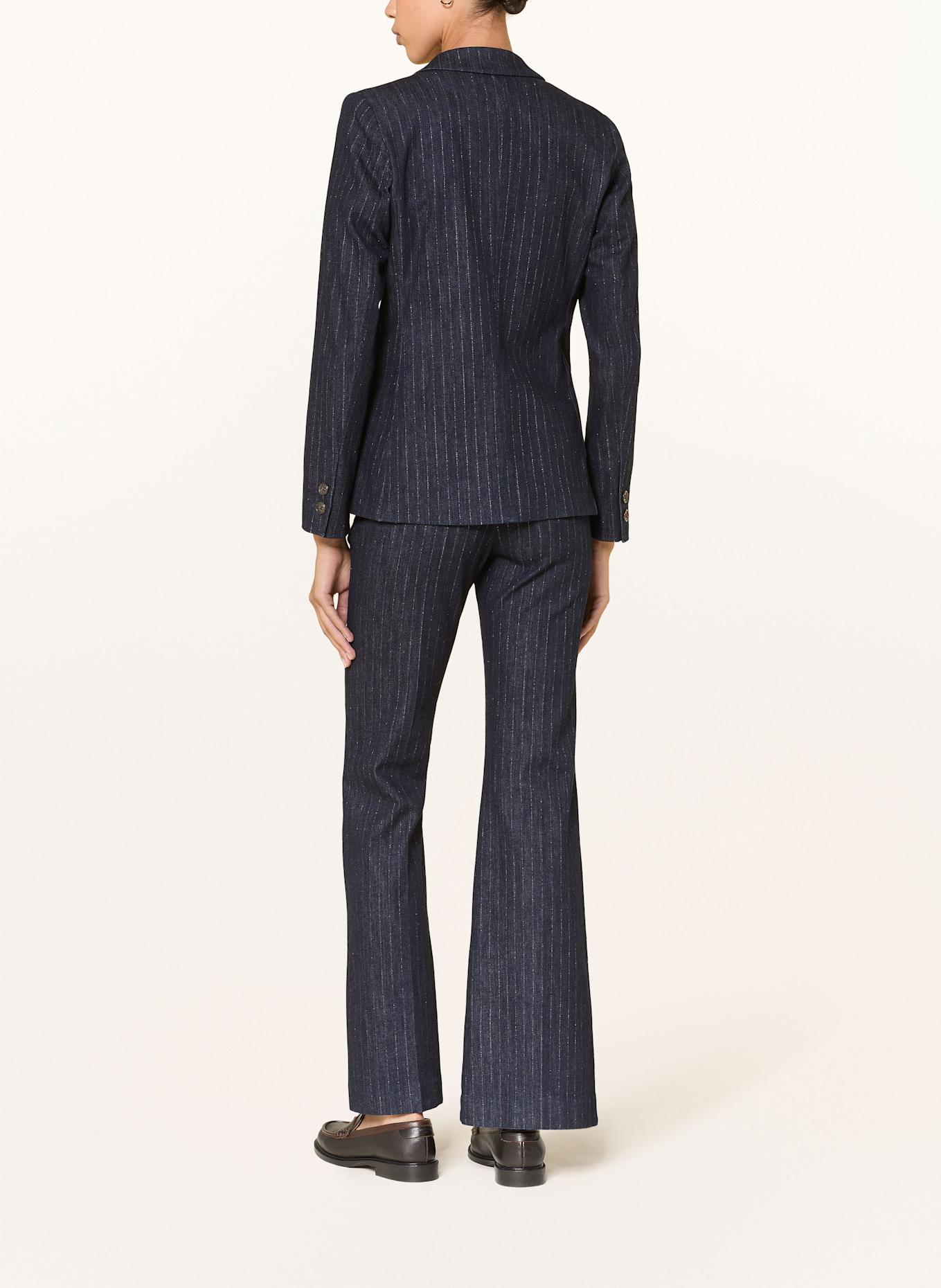 LUISA CERANO Bootcut džíny s třpytivou přízí: 2521 denim pin stripe