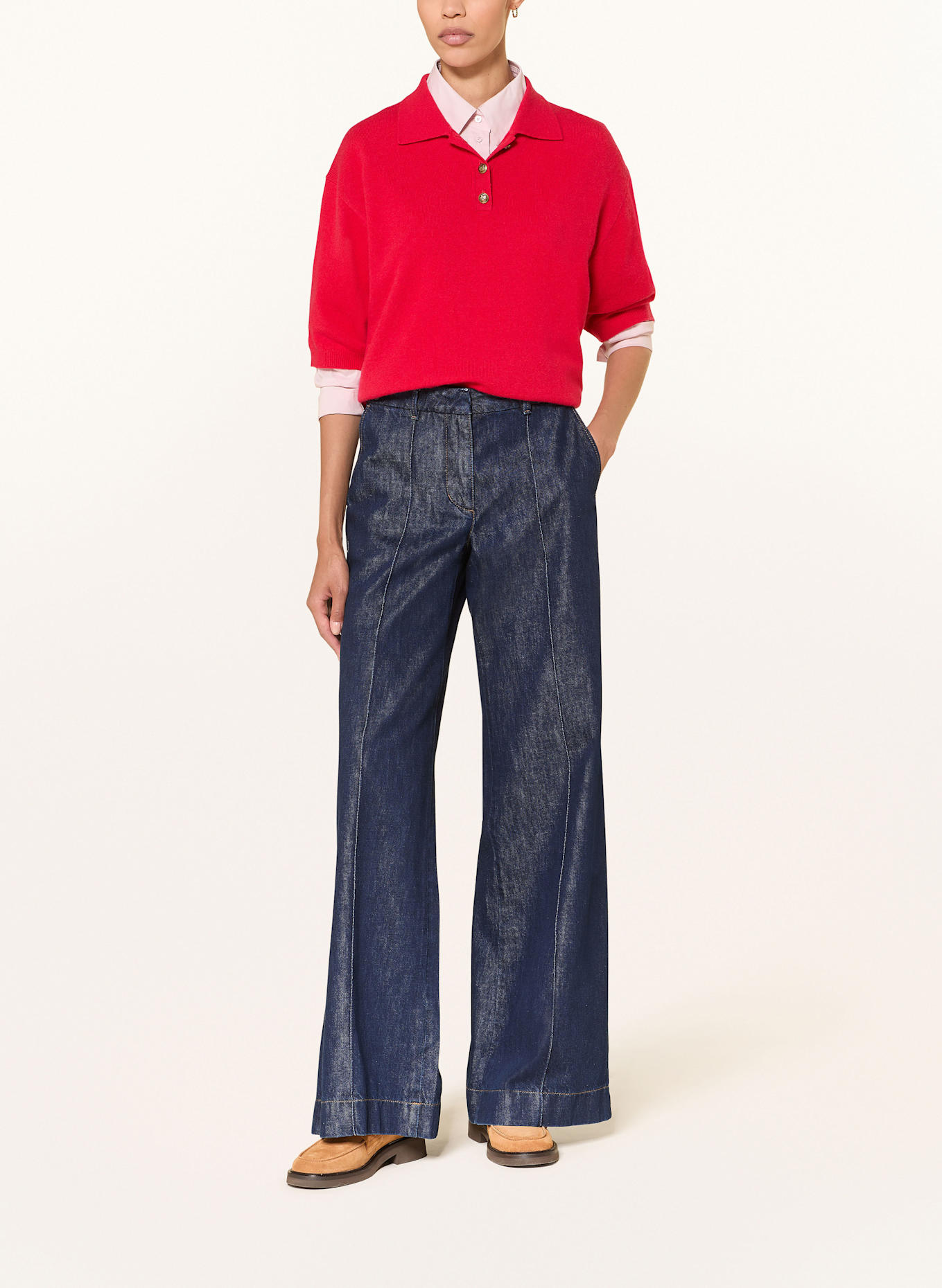 LUISA CERANO Marlenehose in Jeansoptik: 252 rinse wash