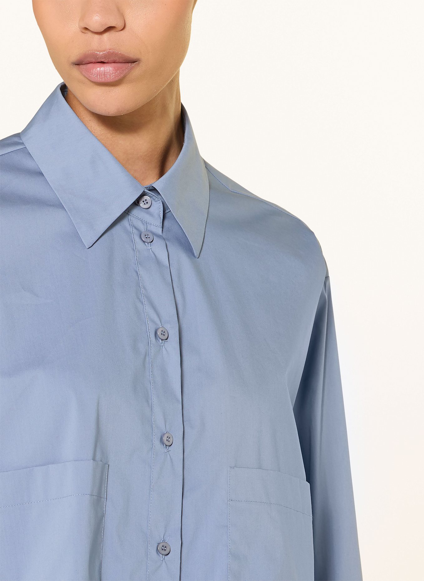 LUISA CERANO Hemdbluse: BLAUGRAU