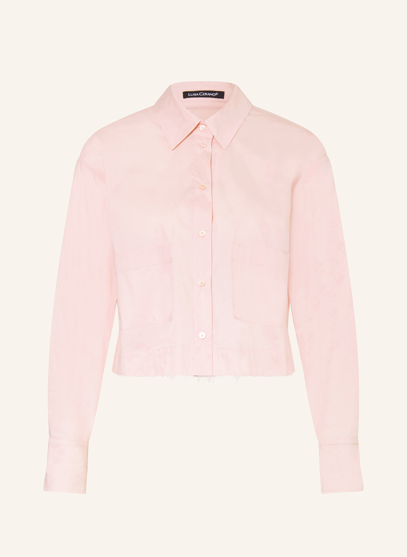 LUISA CERANO Košilová halenka: SVĚTLE RŮŽOVÁ