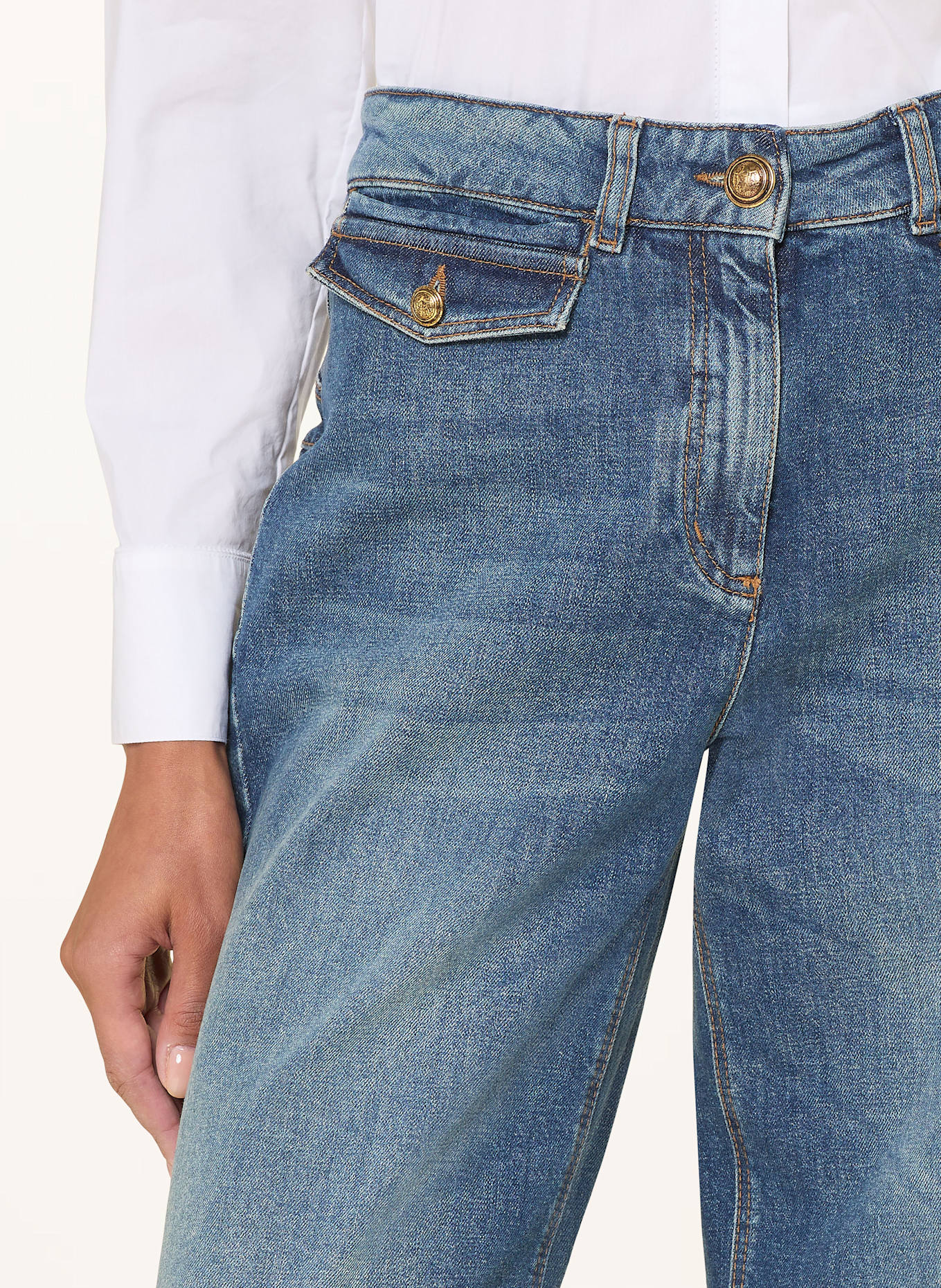 LUISA CERANO Wide Leg džíny: 254 stone wash