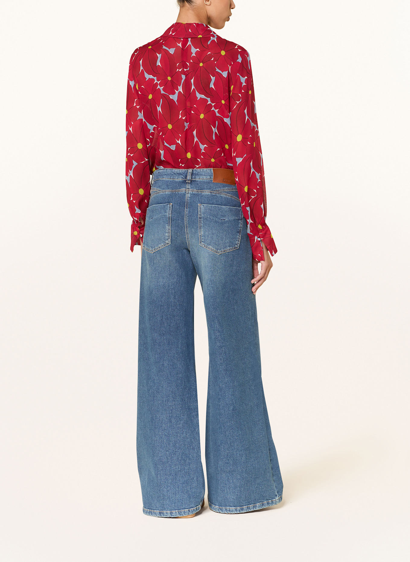 LUISA CERANO Bluzka: CZERWONY / CIEMNOŻÓŁTY / JASNONIEBIESKI