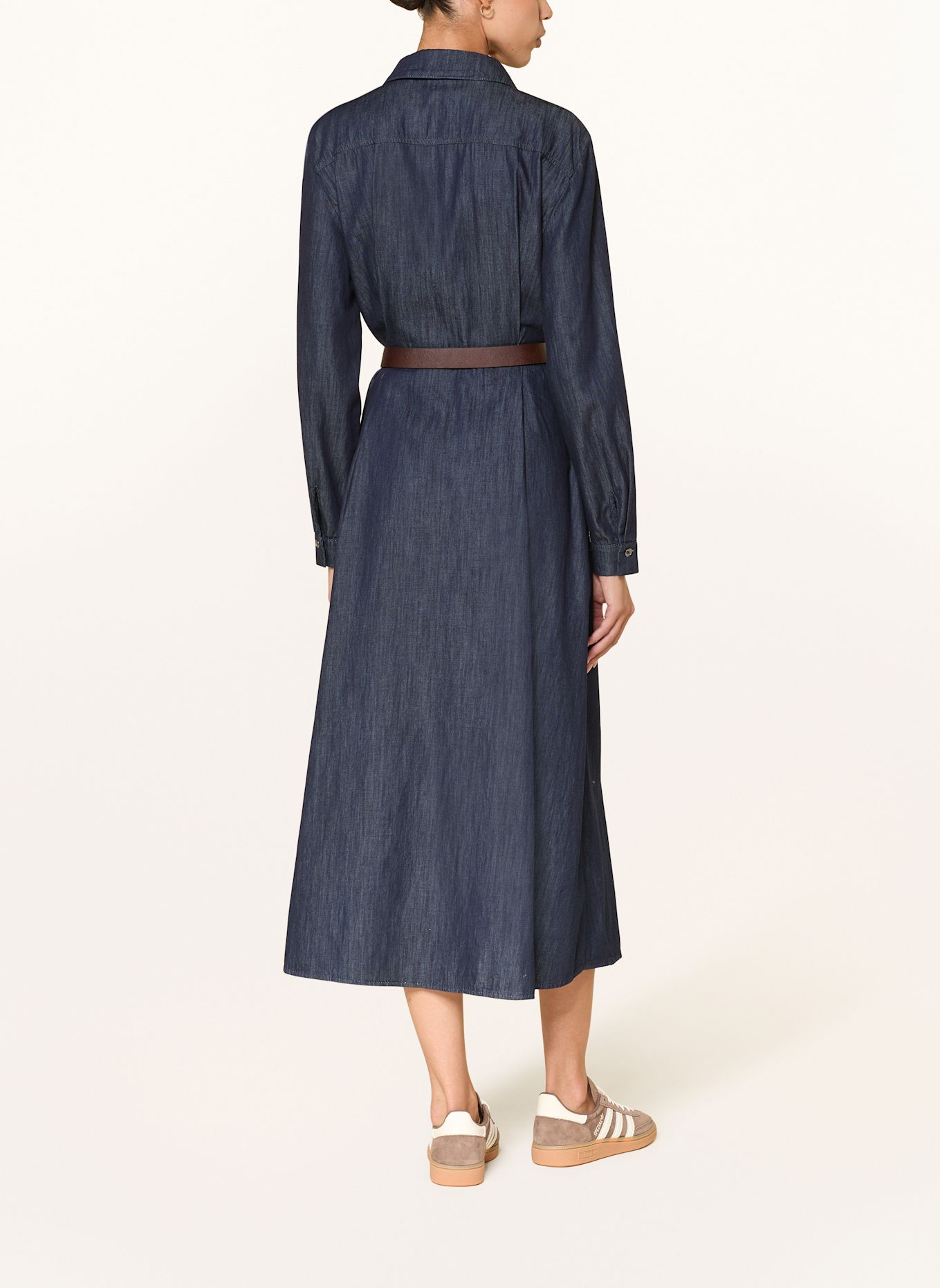 LUISA CERANO Overhemdjurk in denimlook: DONKERBLAUW