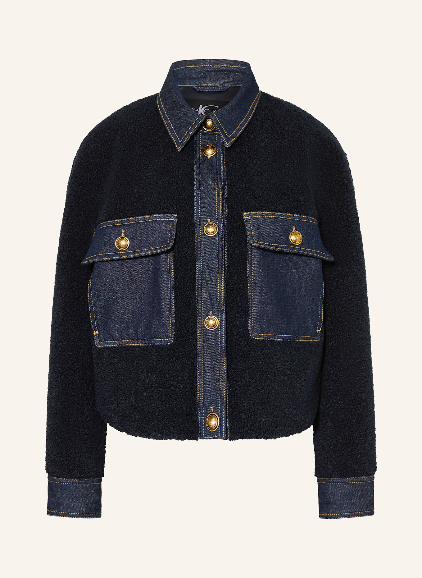 LUISA CERANO Teddy jacket: DARK BLUE