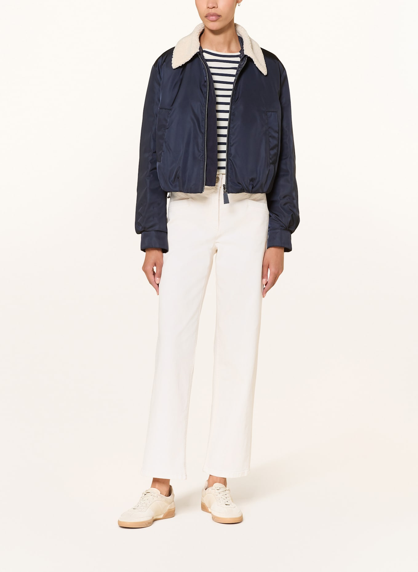 LUISA CERANO Straight Jeans: 105 cream