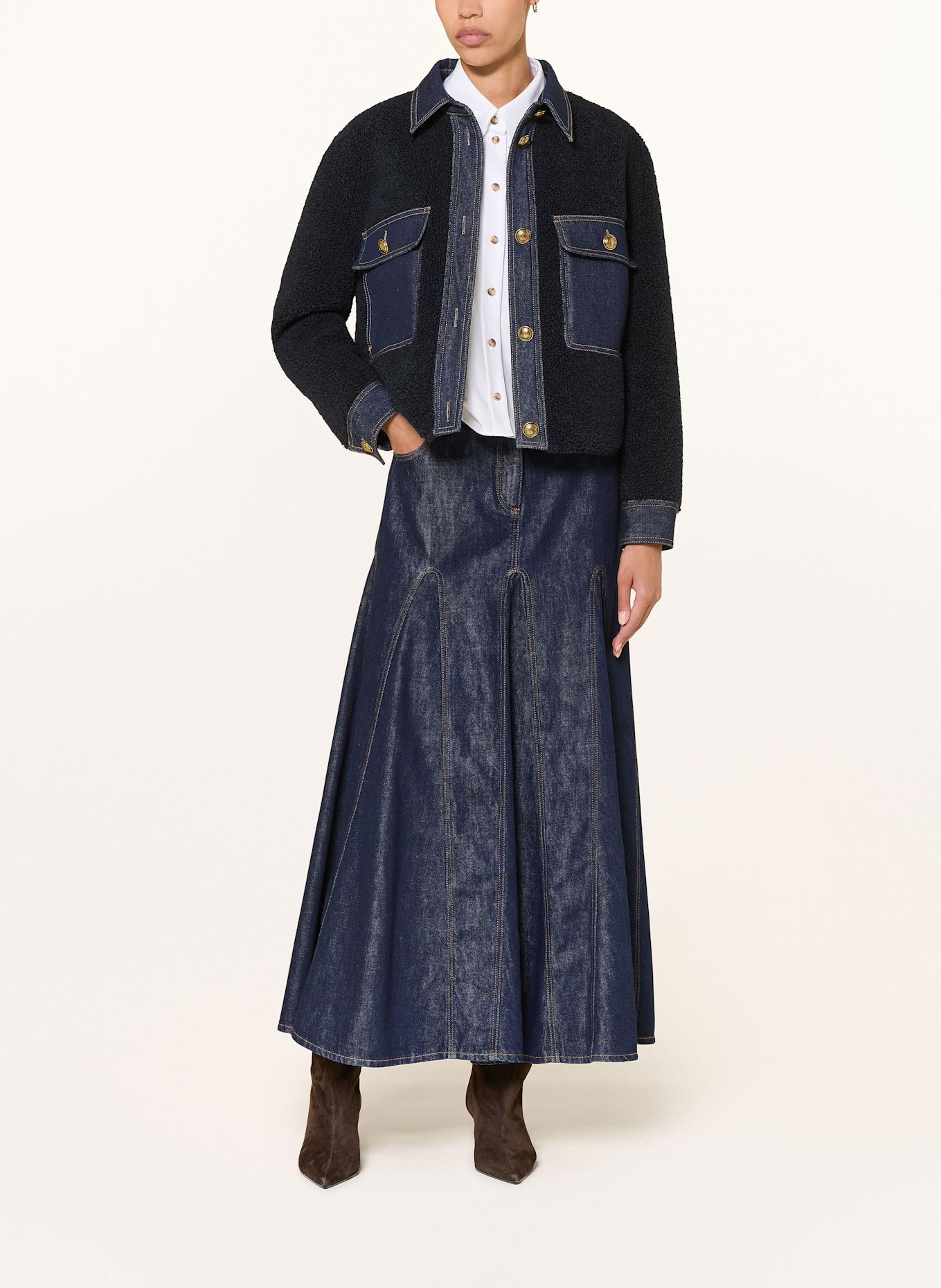 LUISA CERANO Džínová sukně: TMAVĚ MODRÁ