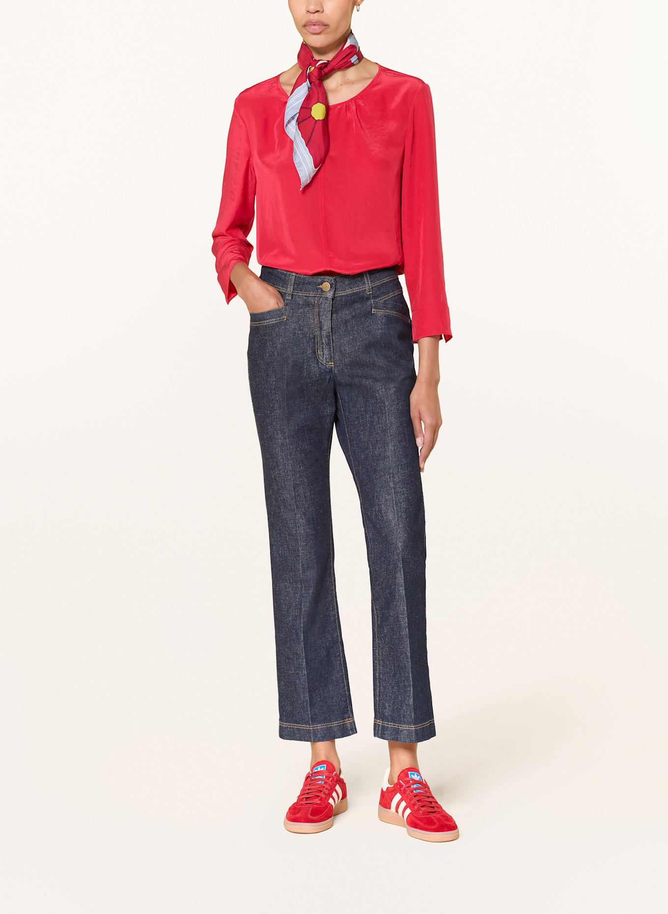 LUISA CERANO Blusenshirt mit 3/4-Arm: ROT