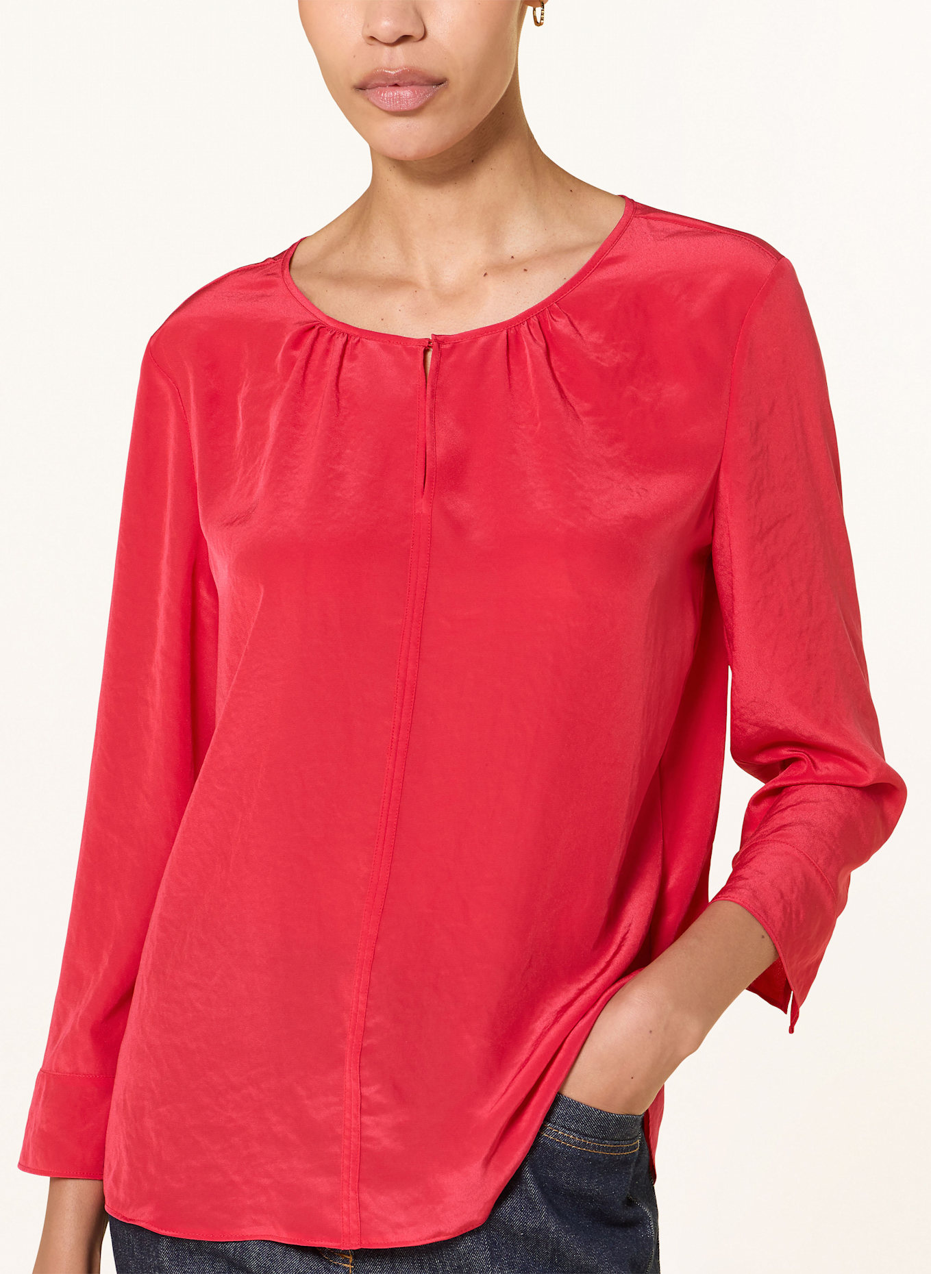 LUISA CERANO Blusenshirt mit 3/4-Arm: ROT