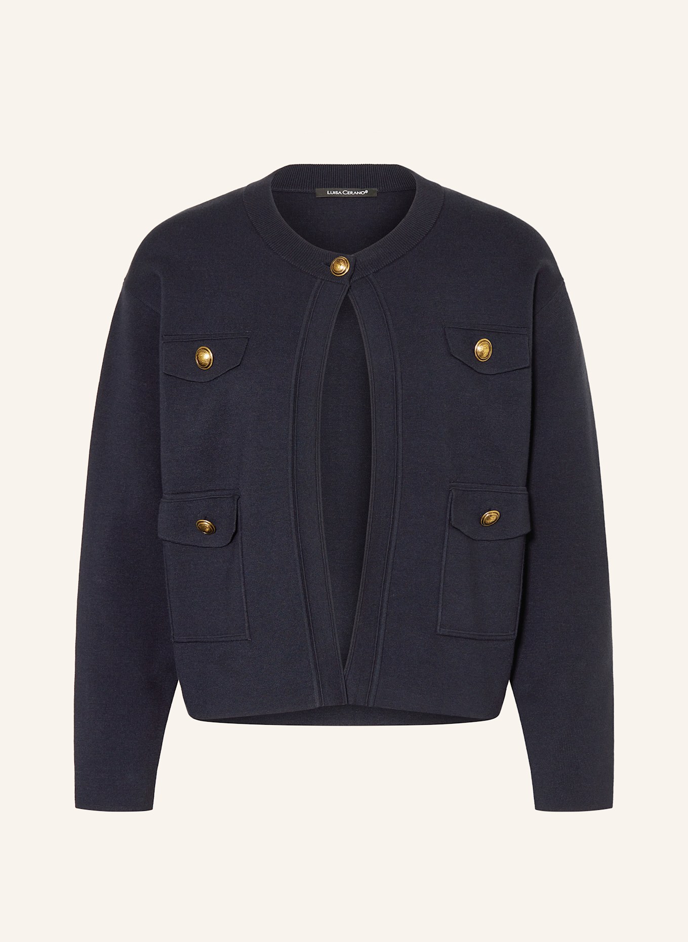 LUISA CERANO Dzianinowe wdzianko: GRANATOWY