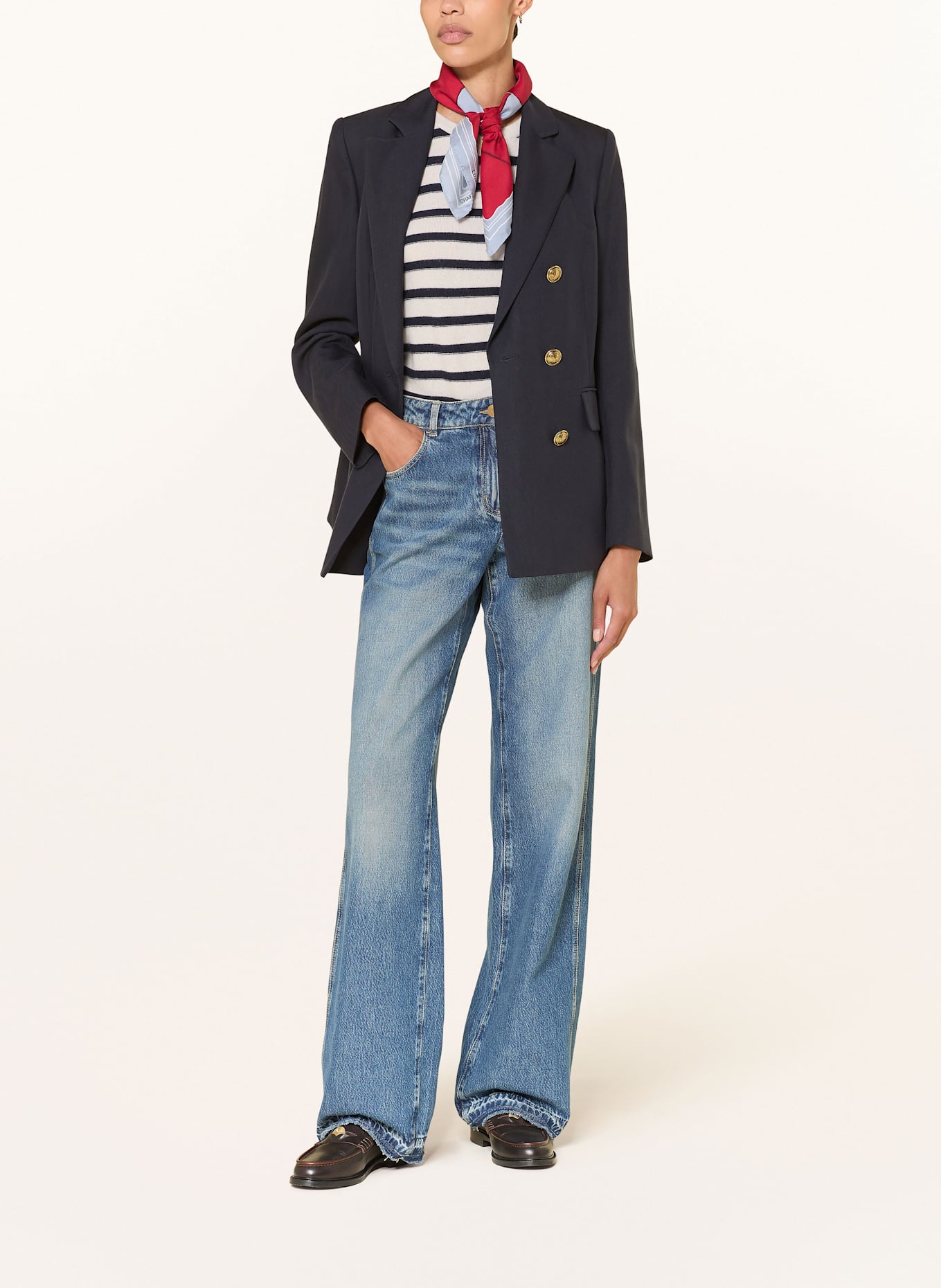 LUISA CERANO Straight džíny: 254 stone wash