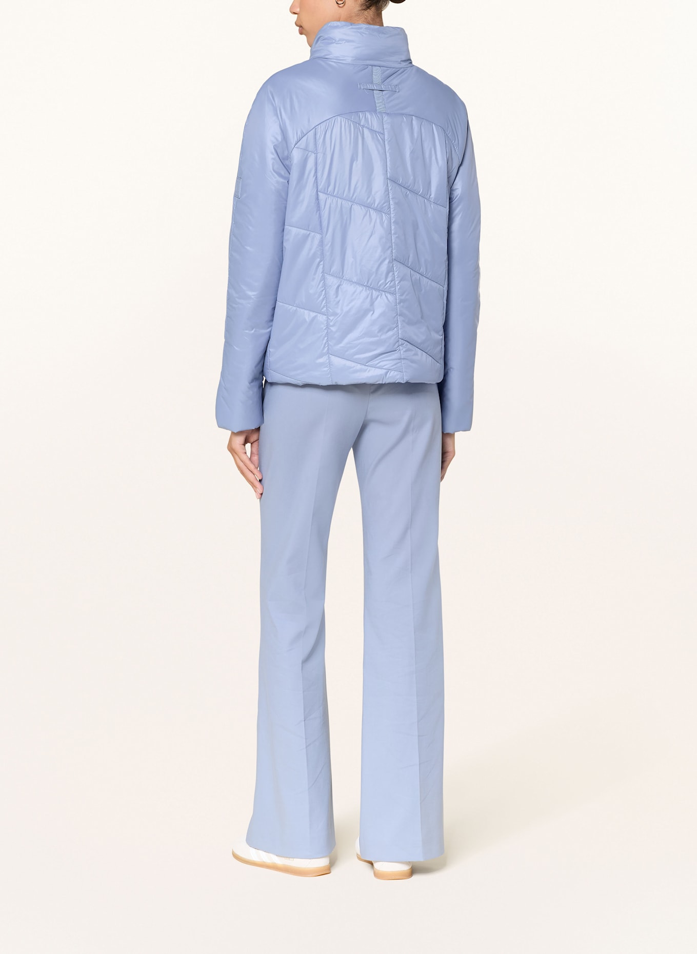 LUISA CERANO Quilted jacket: BLUE GRAY