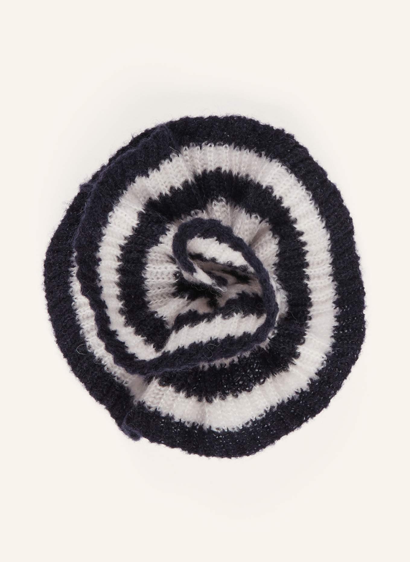 LUISA CERANO Brosche: DUNKELBLAU / WEISS