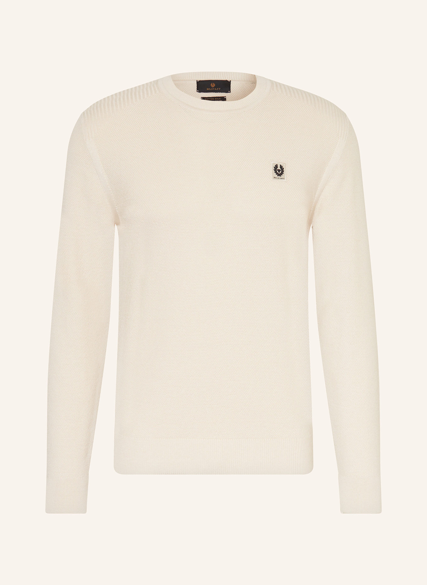 BELSTAFF Trui COAST met zijde: LICHTGRIJS