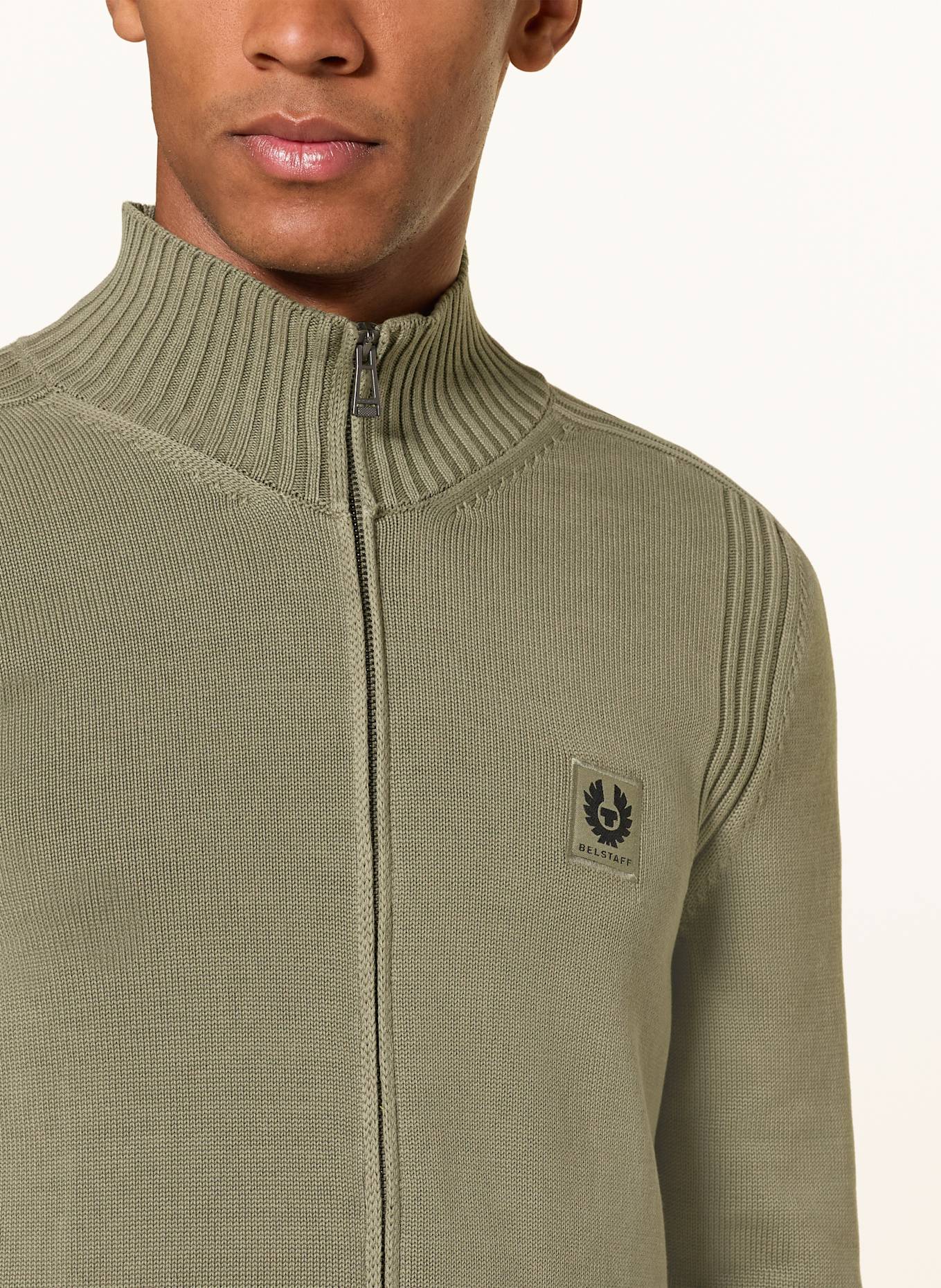 BELSTAFF WATCH cardigan: OLIVE