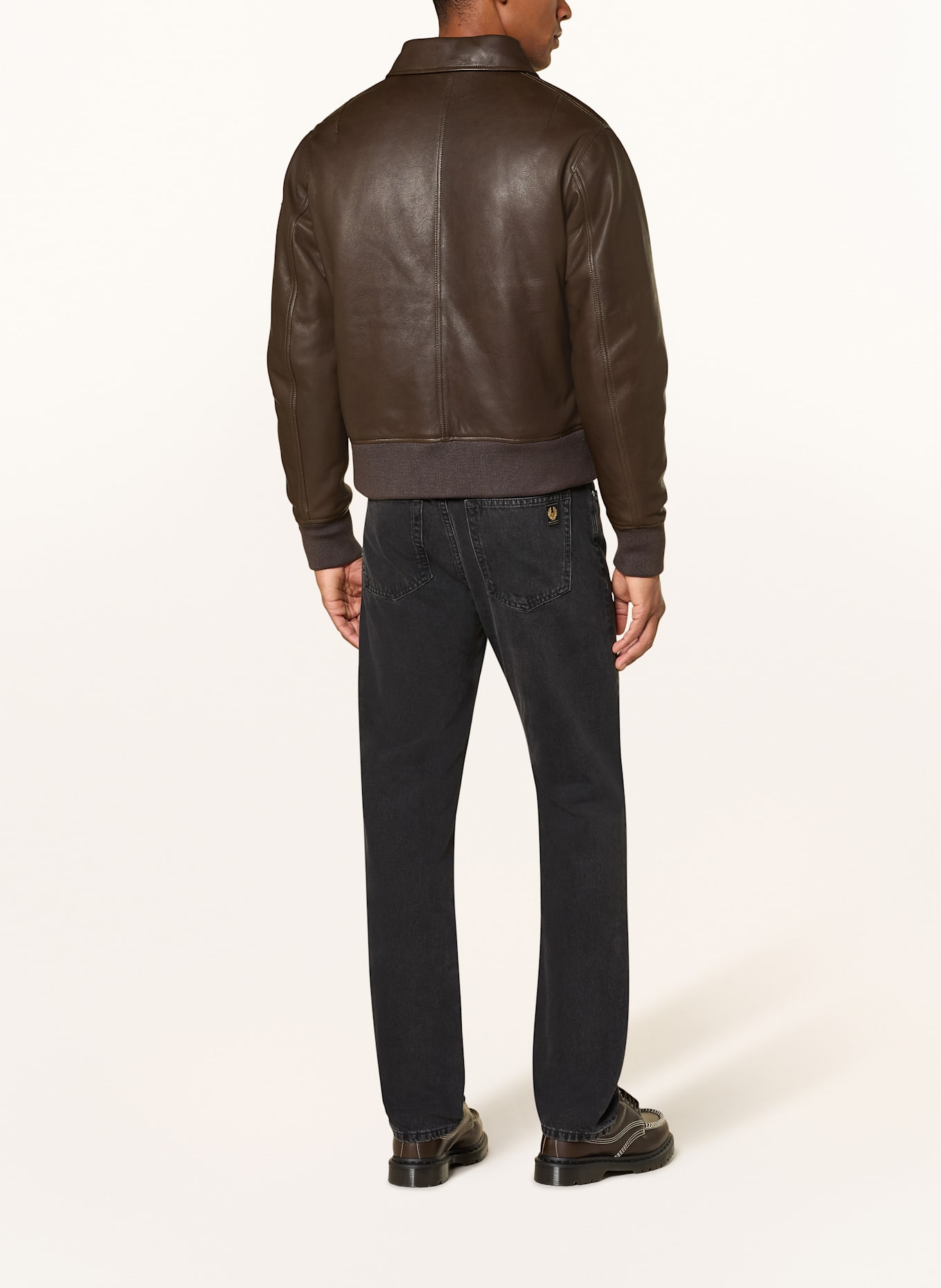 BELSTAFF PILOT leather jacket: OLIVE