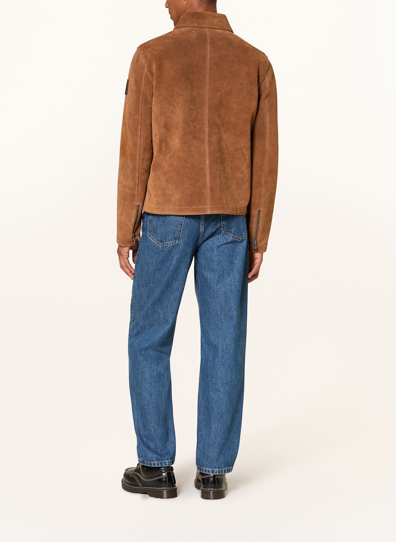 BELSTAFF OUTLAND leather jacket: BROWN