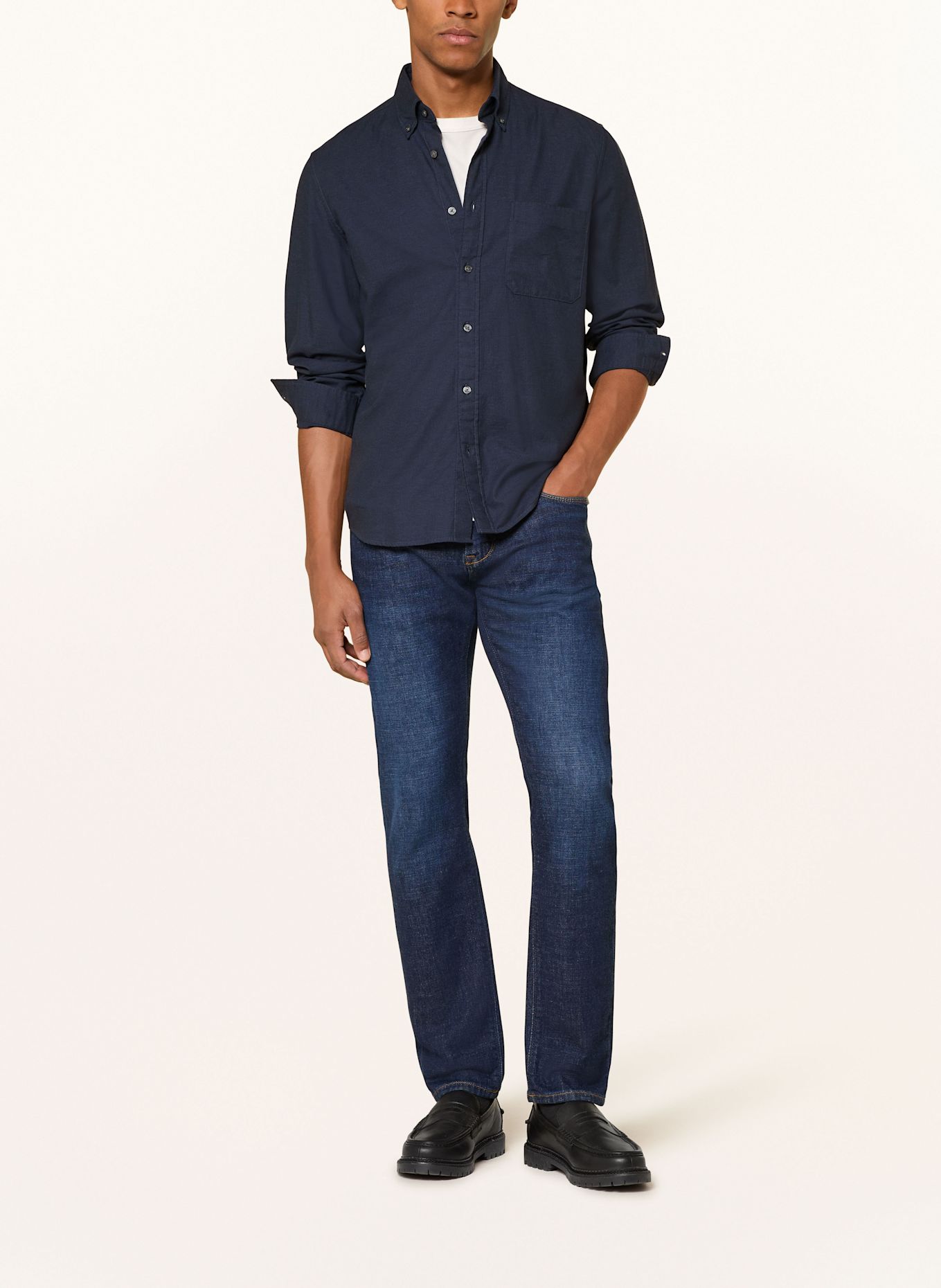 Marc O'Polo Hemd Regular Fit: DUNKELBLAU