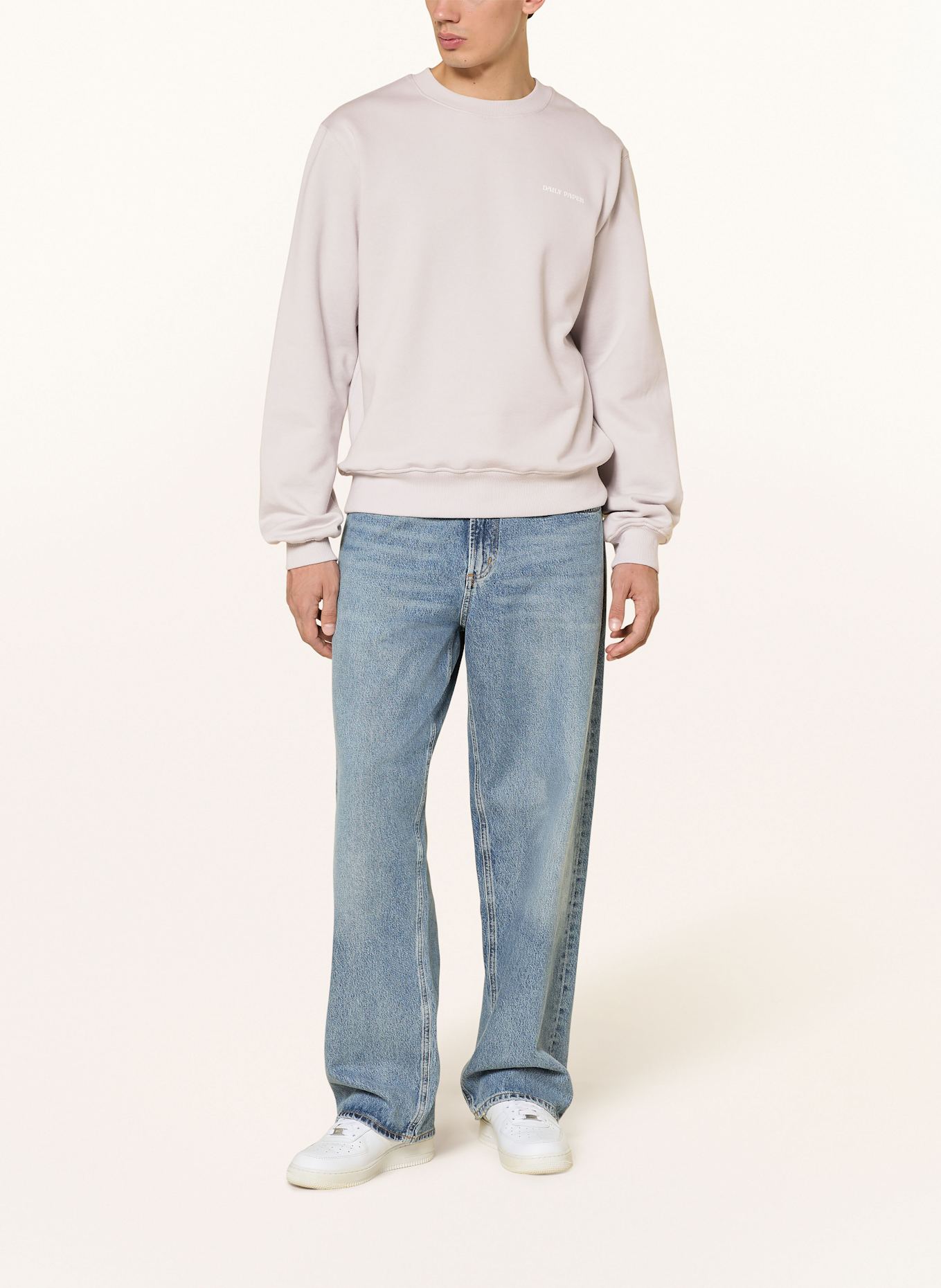 DAILY PAPER Sweatshirt DIAS: HELLGRAU