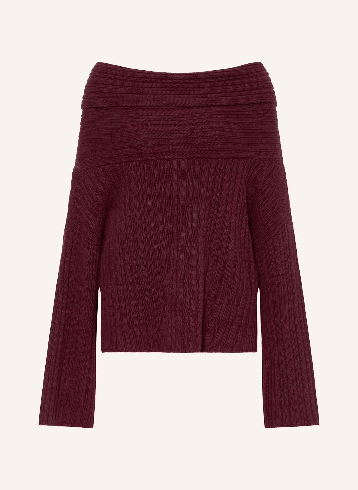 by Aylin Koenig Off-Shoulder-Pullover LIANA: DUNKELROT