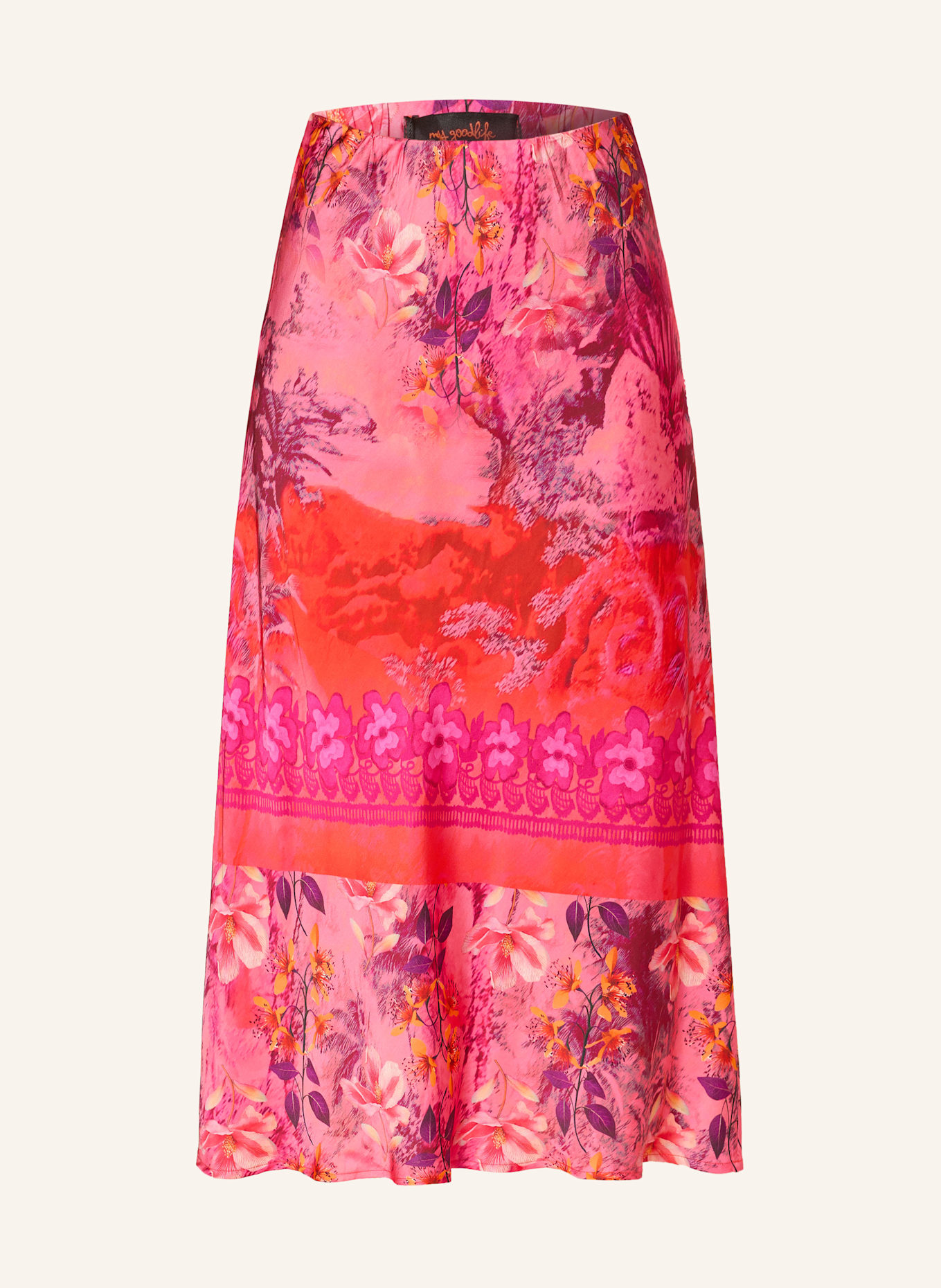 miss goodlife Satinrock: PINK / ORANGE / LILA