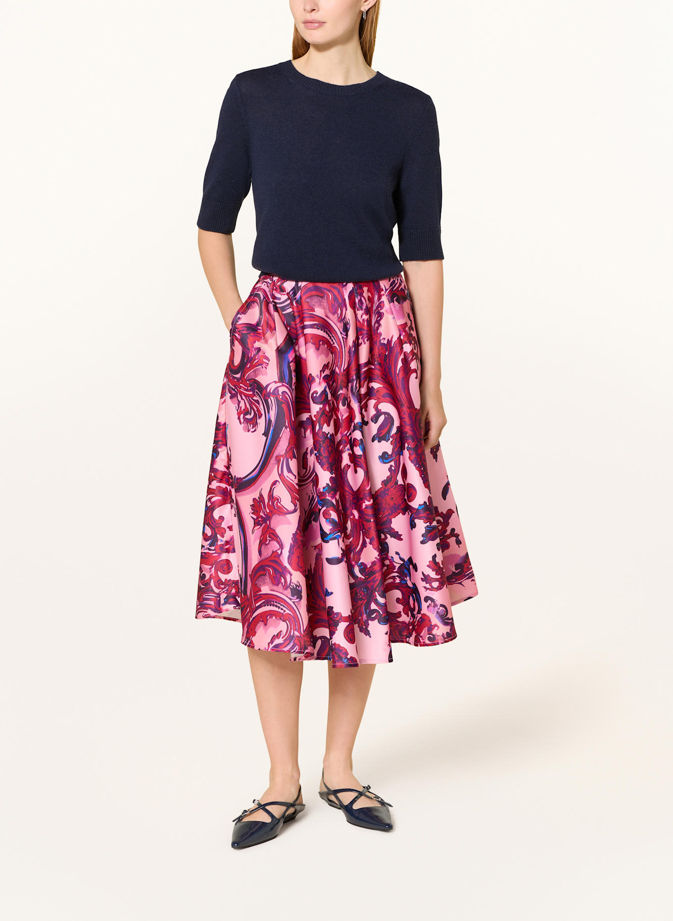 miss goodlife Satinrock: ROSA / DUNKELROT / BLAU