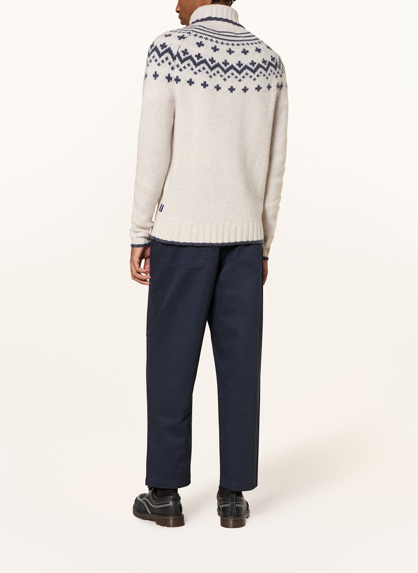 Barbour Anzughose BAYVIEW Relaxed Fit: DUNKELBLAU